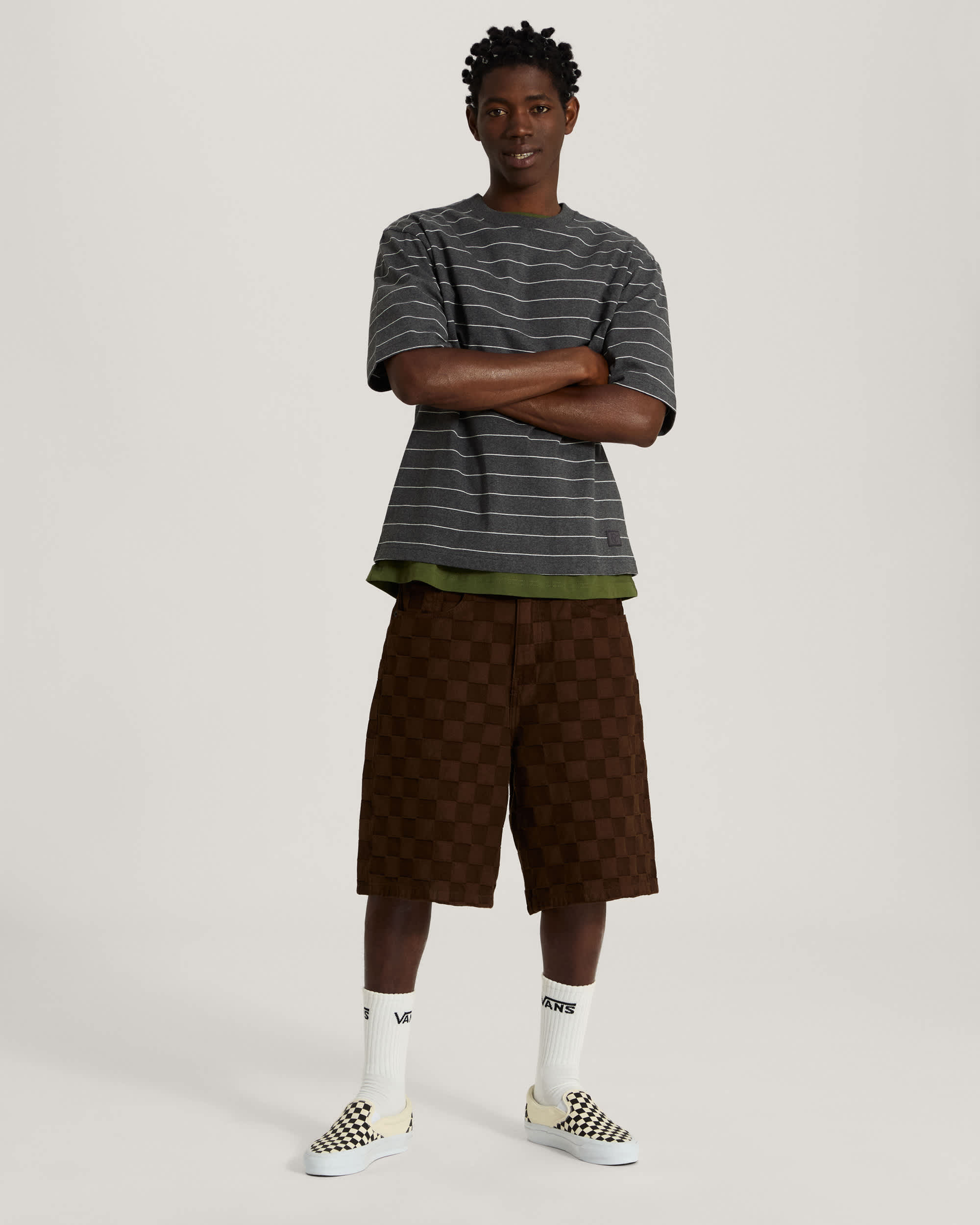 Tshirt Vans X Rowan Z Stripe VANS Gris ALT4