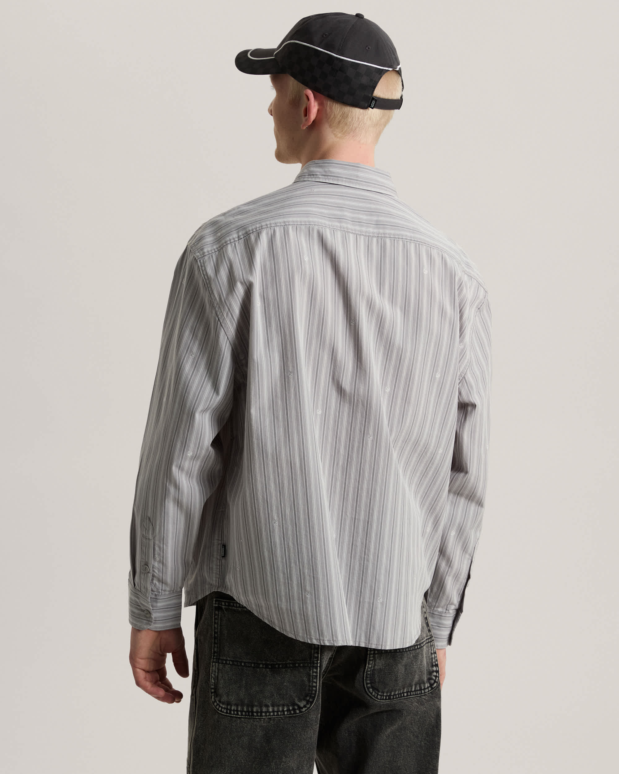 Camicia intessuta a maniche lunghe a righe Vans x Rowan VANS Grigio ALT3