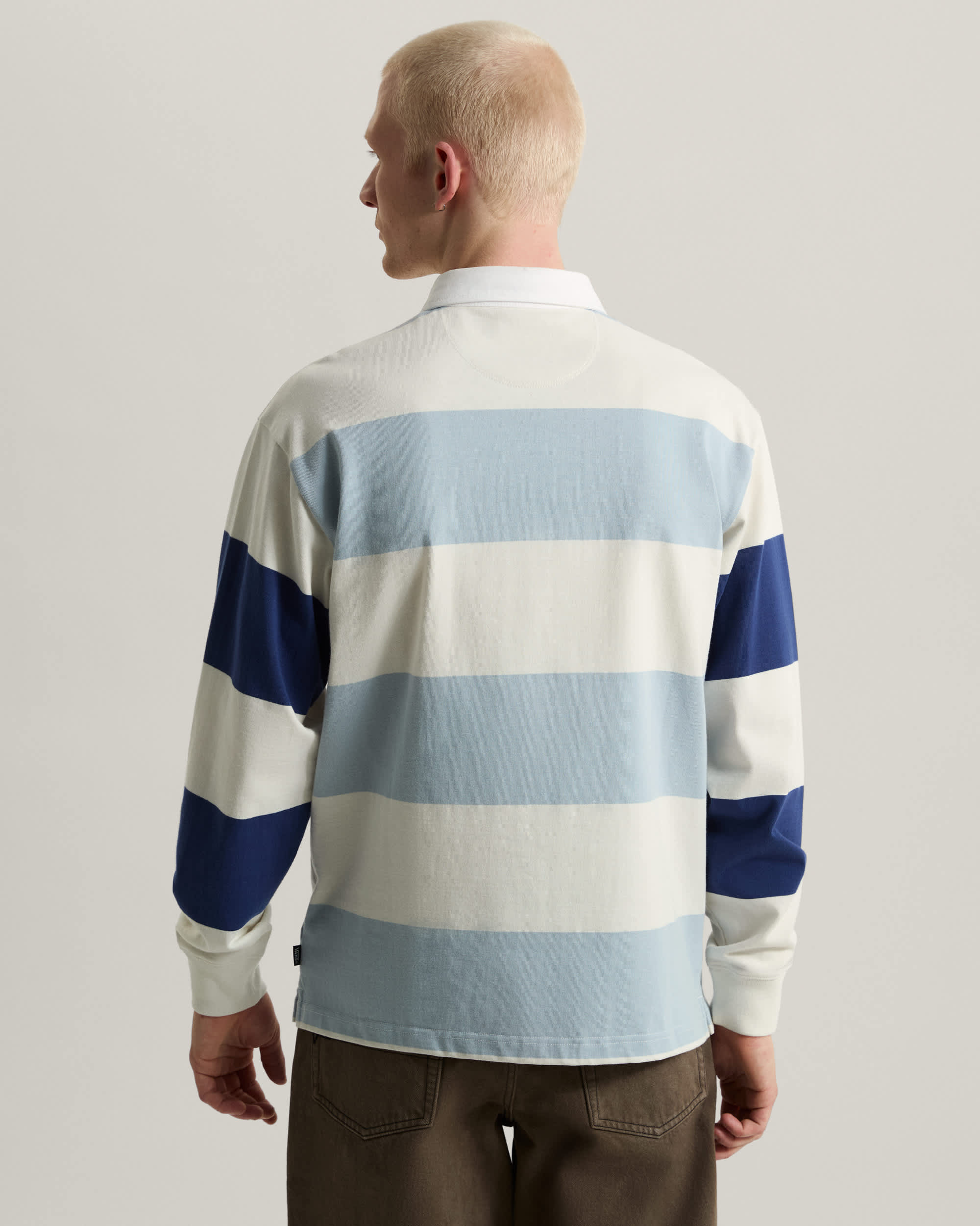Polo in maglia Ward Stripe Rugby VANS BluBianco ALT3