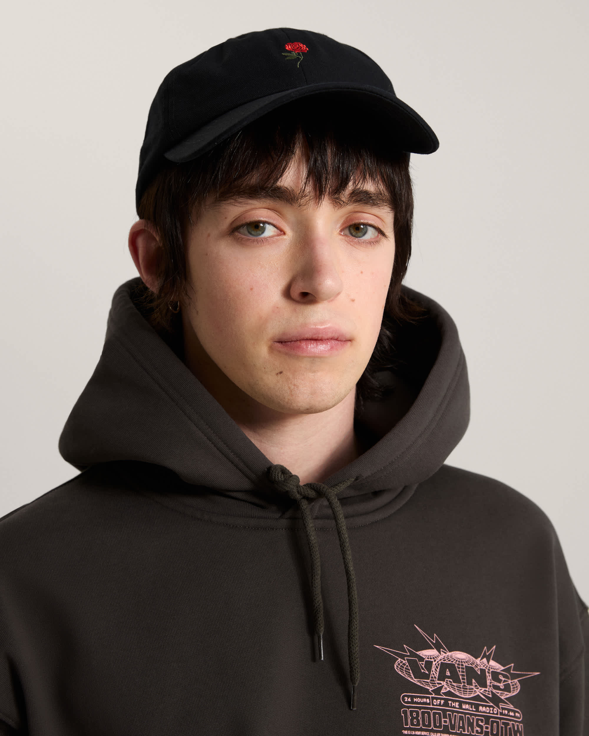 Call It A Day Curved Bill Jockey Hat VANS Black ALT3