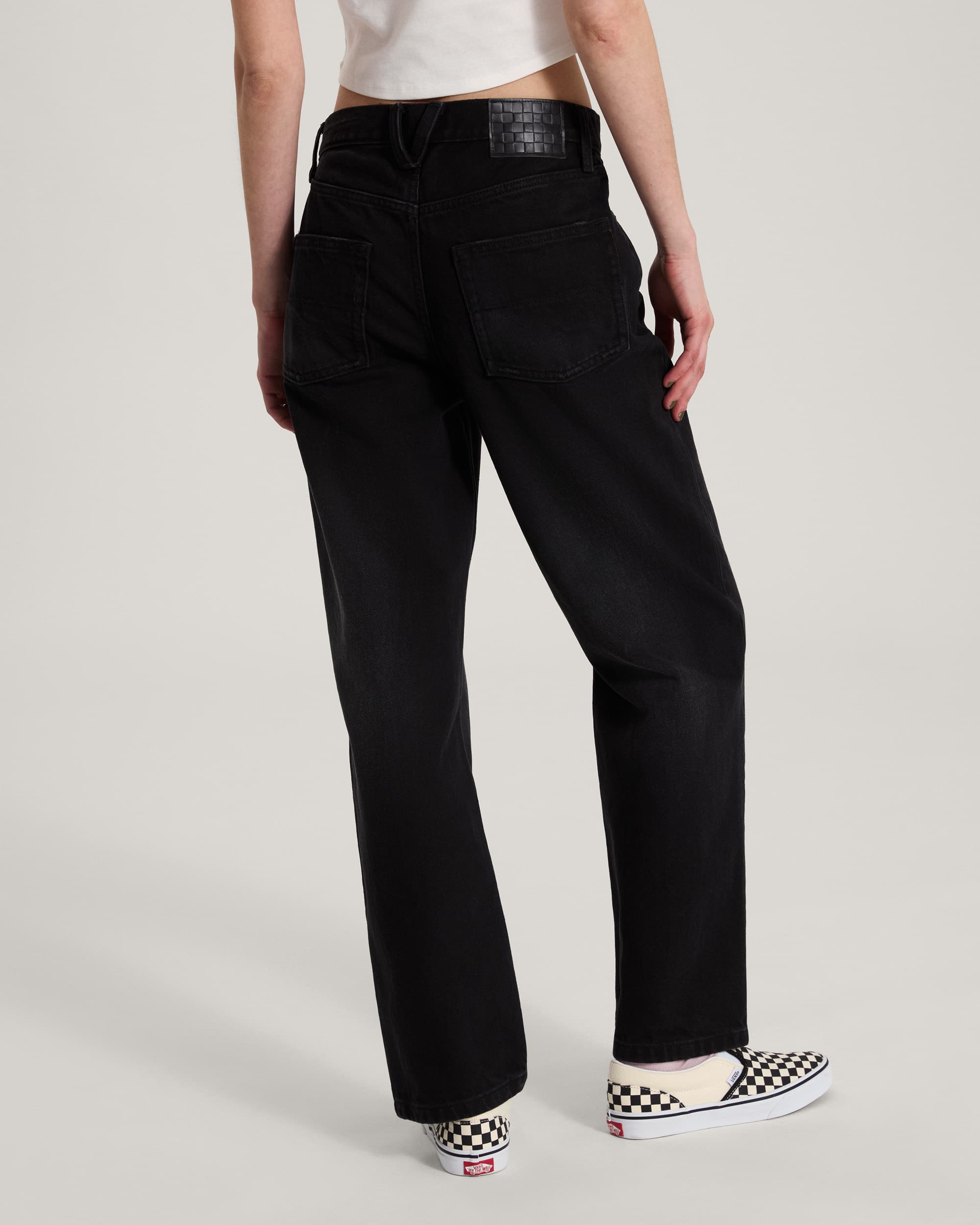 Pantalon droit Check5 Mid Rise VANS Noir ALT3