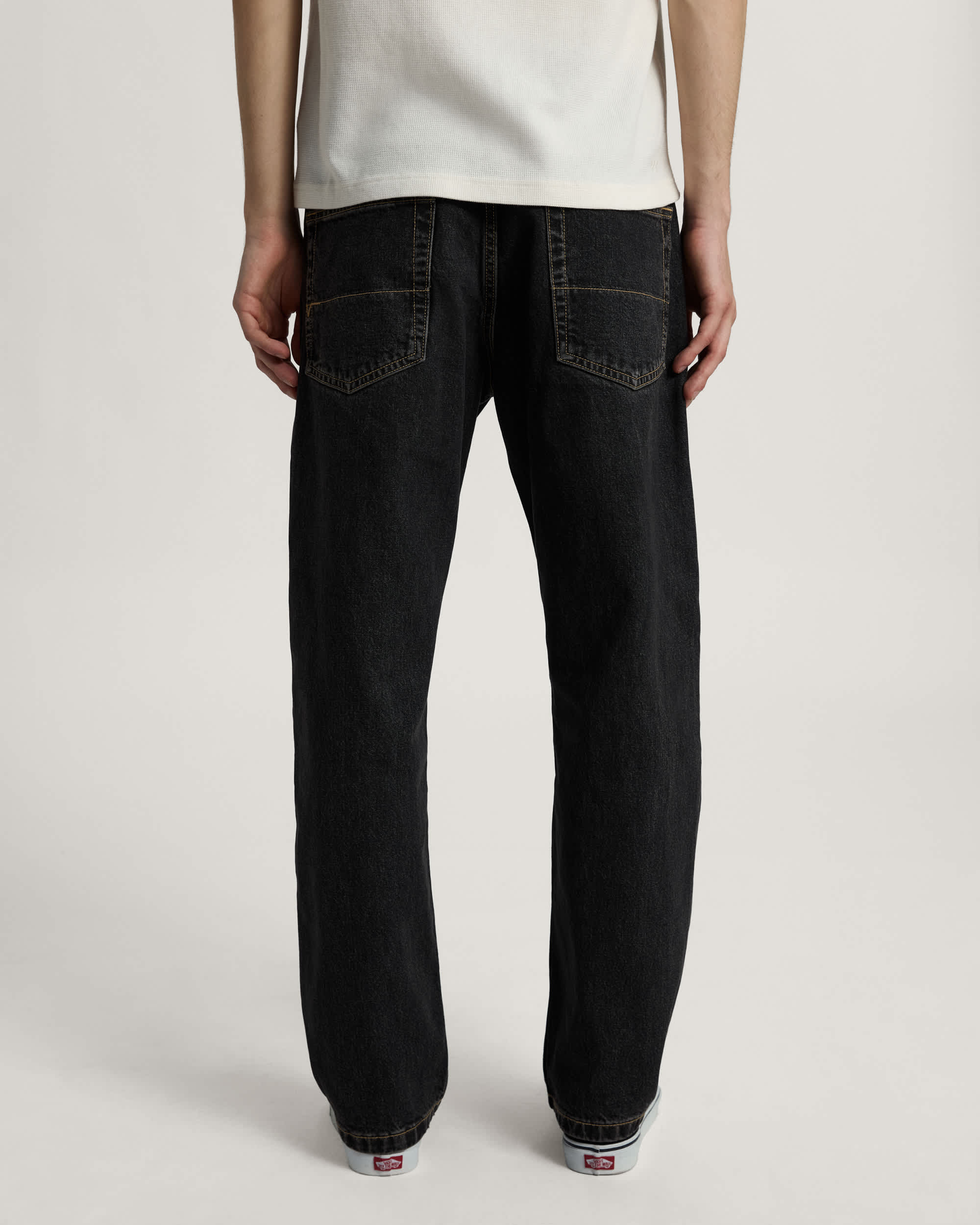 Check5 Straight Denim Pant Washed Black VANS Noir ALT3