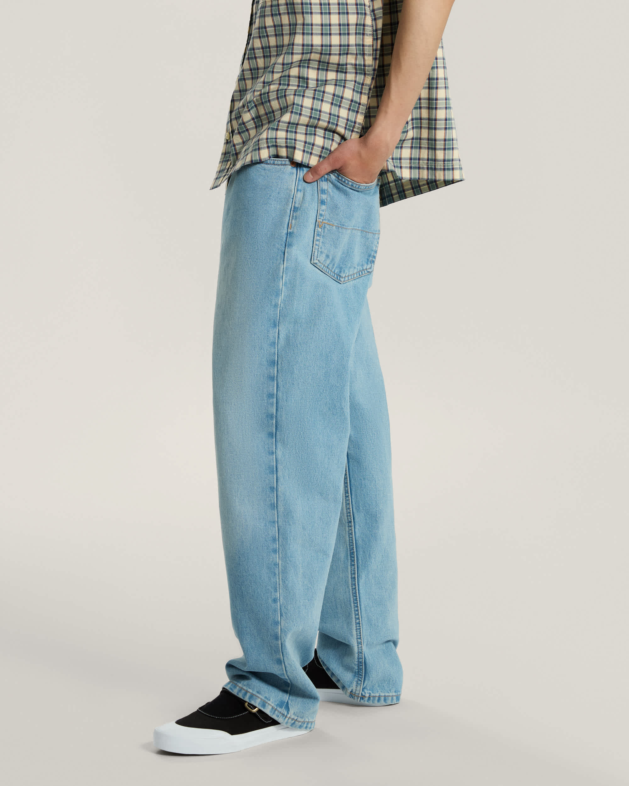 Check5 Straight Denim Pant LIGHT STONEWASH VANS Bleu ALT4