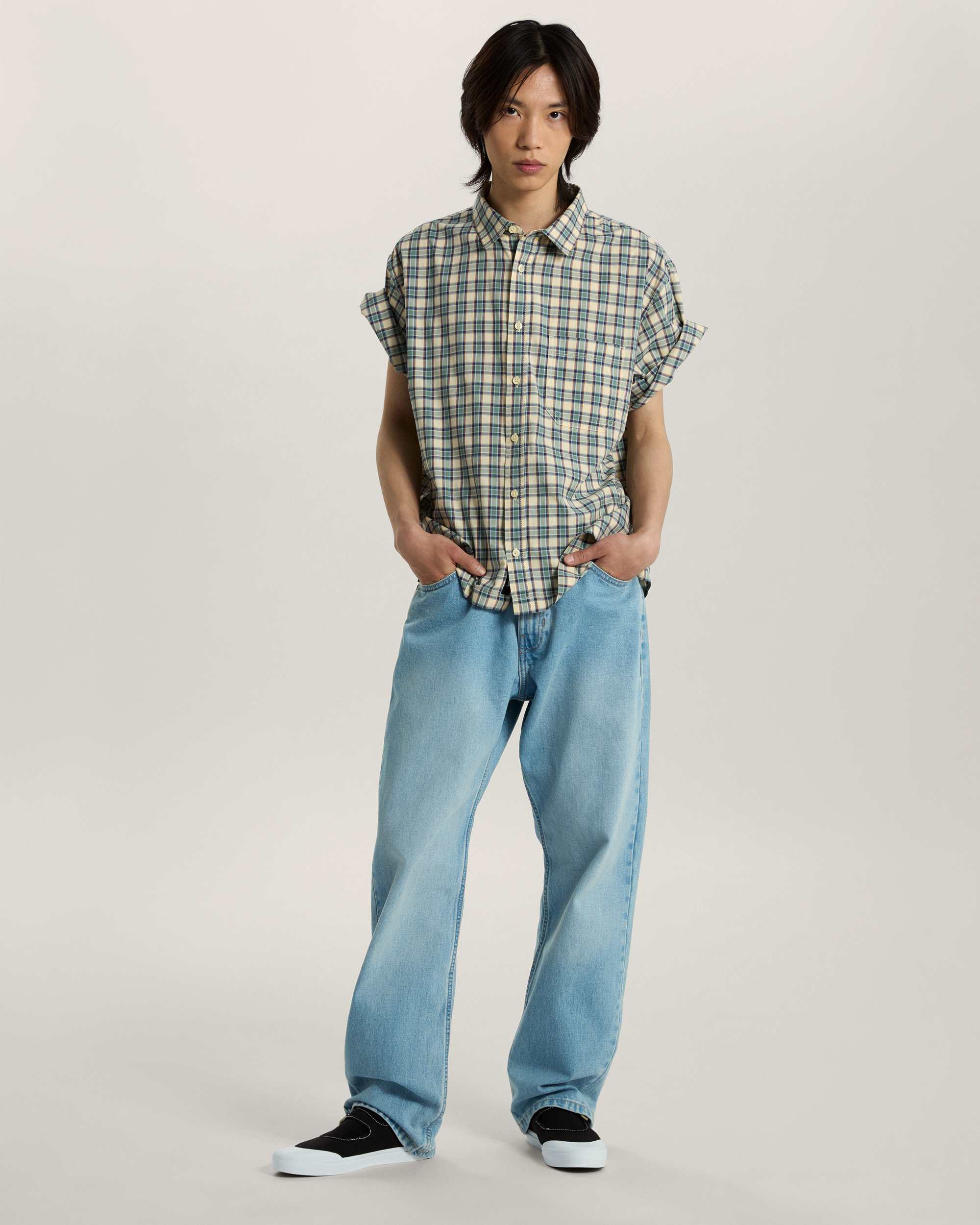 Check5 Straight Denim Pant LIGHT STONEWASH VANS Bleu ALT5