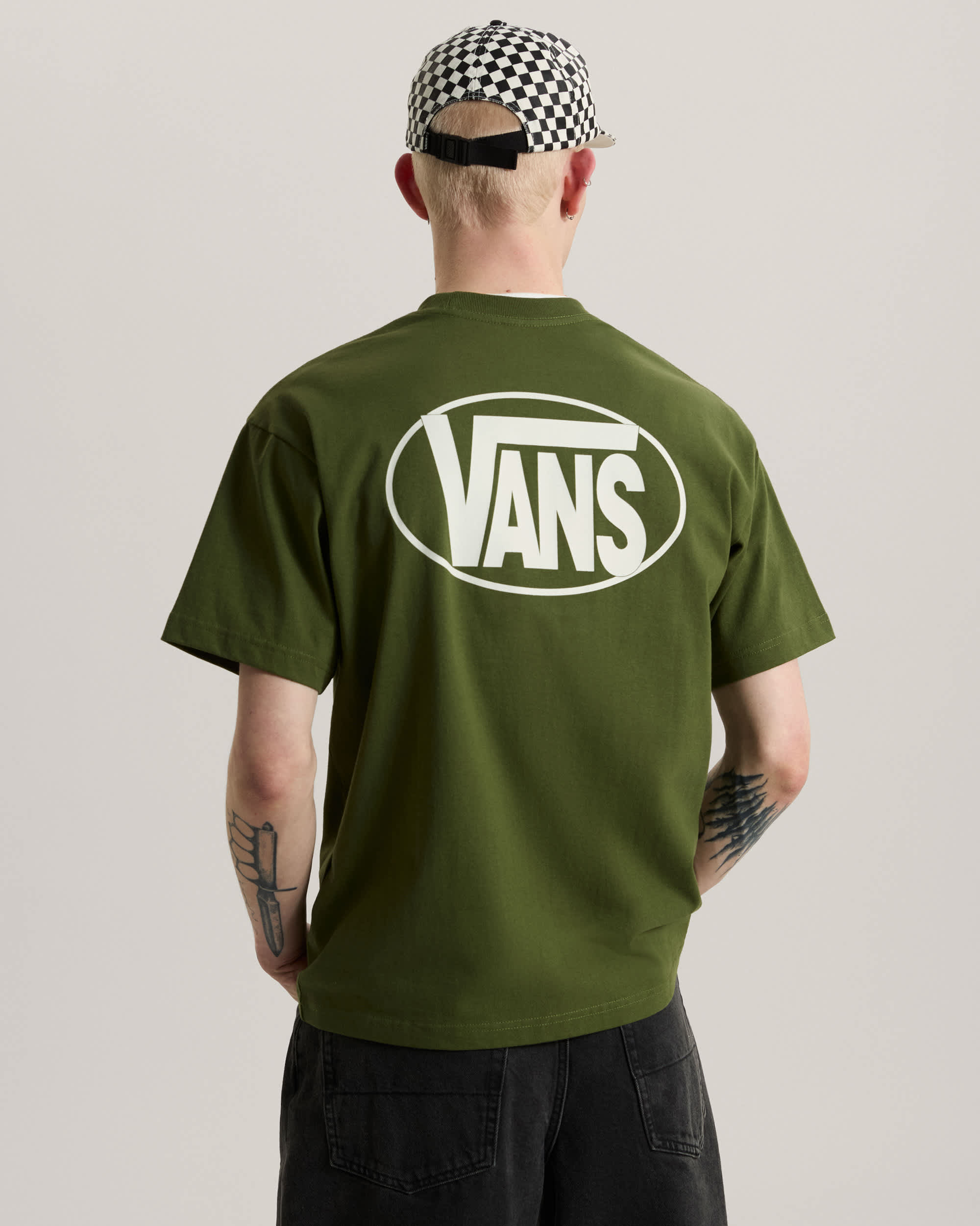 Oval Logo Loose SS Tee Green Balsam VANS Vert ALT3