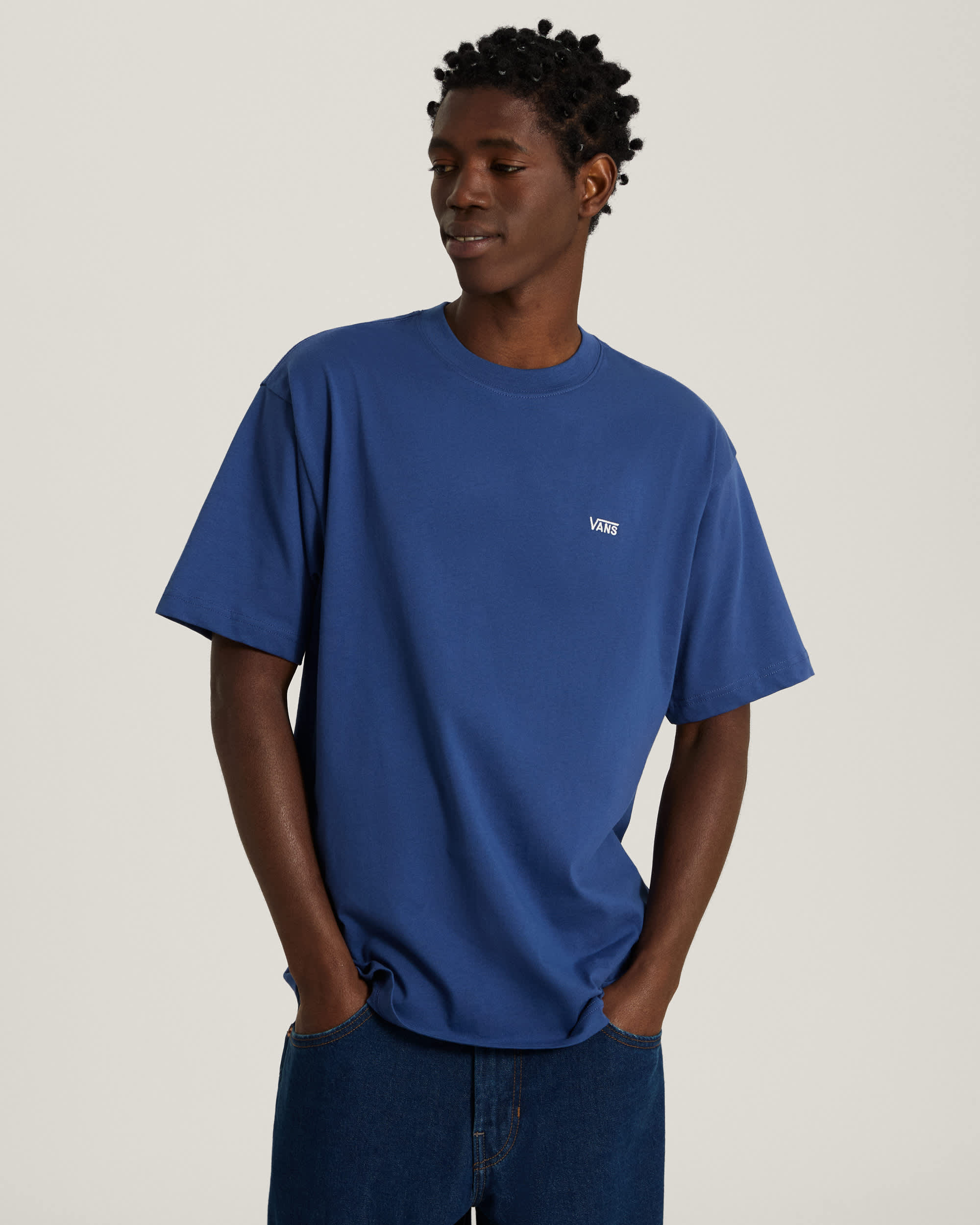 Tshirt Left Chest Logo VANS Bleu ALT2