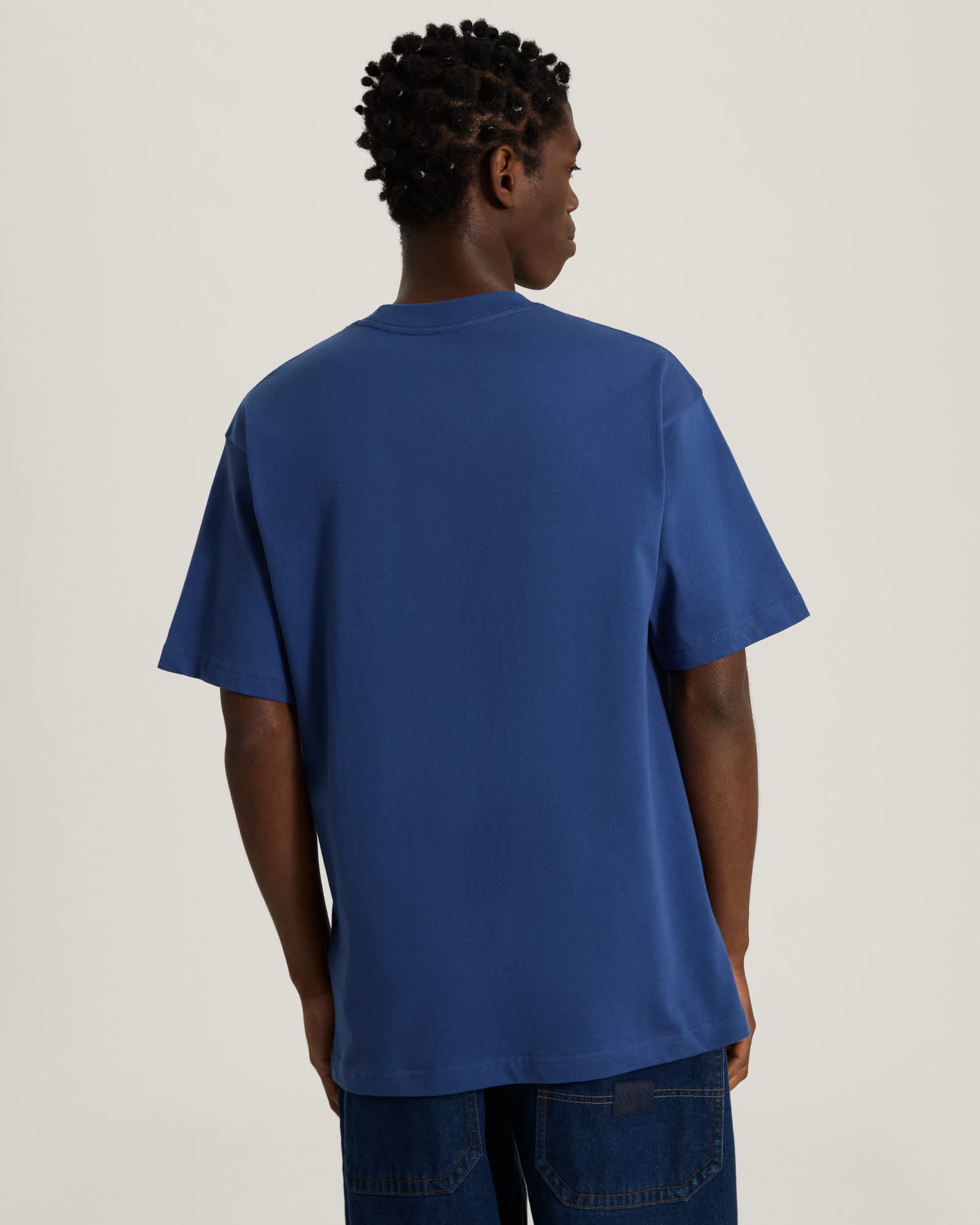 Tshirt Left Chest Logo VANS Bleu ALT3