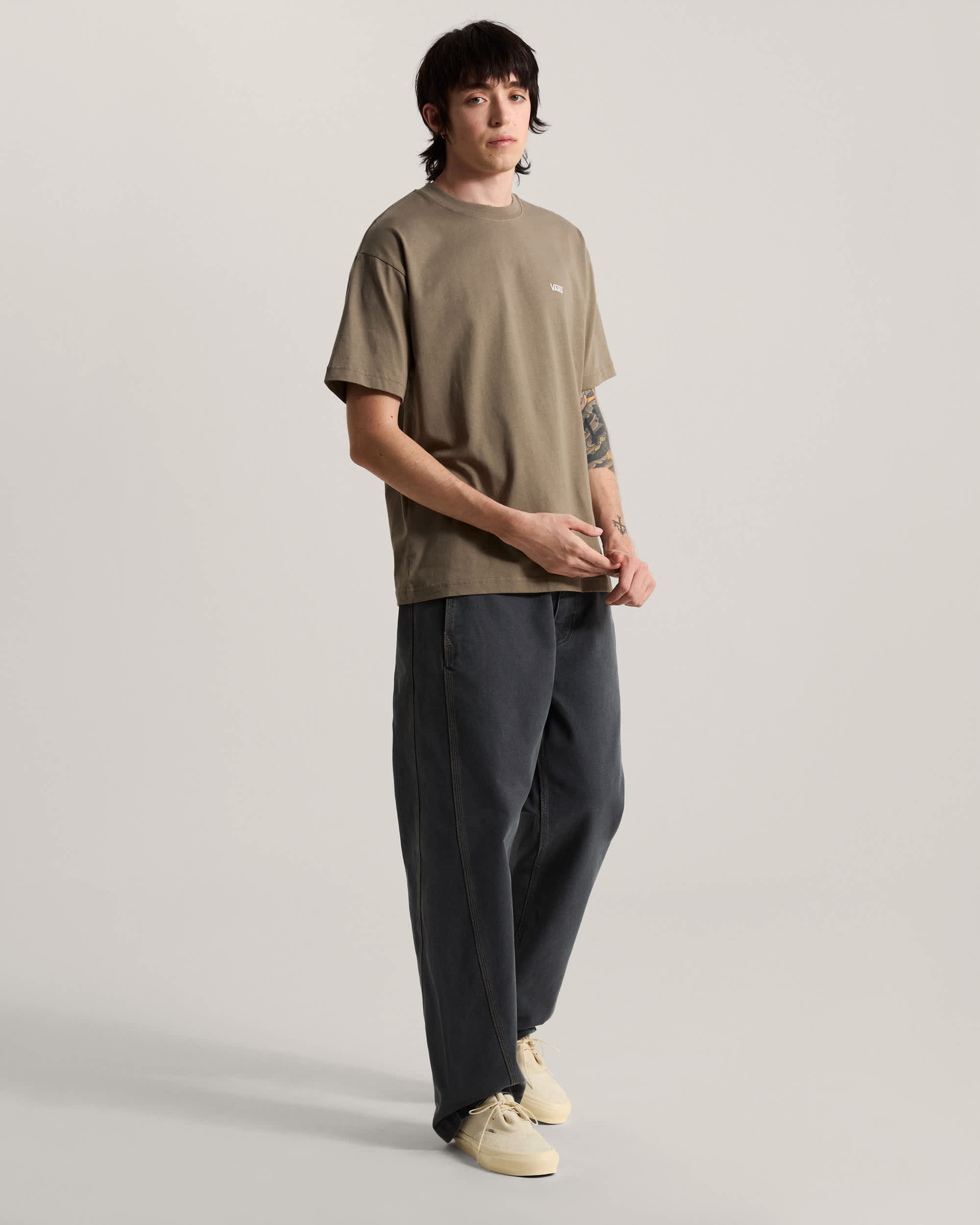 Tshirt Left Chest Logo VANS Gris ALT5