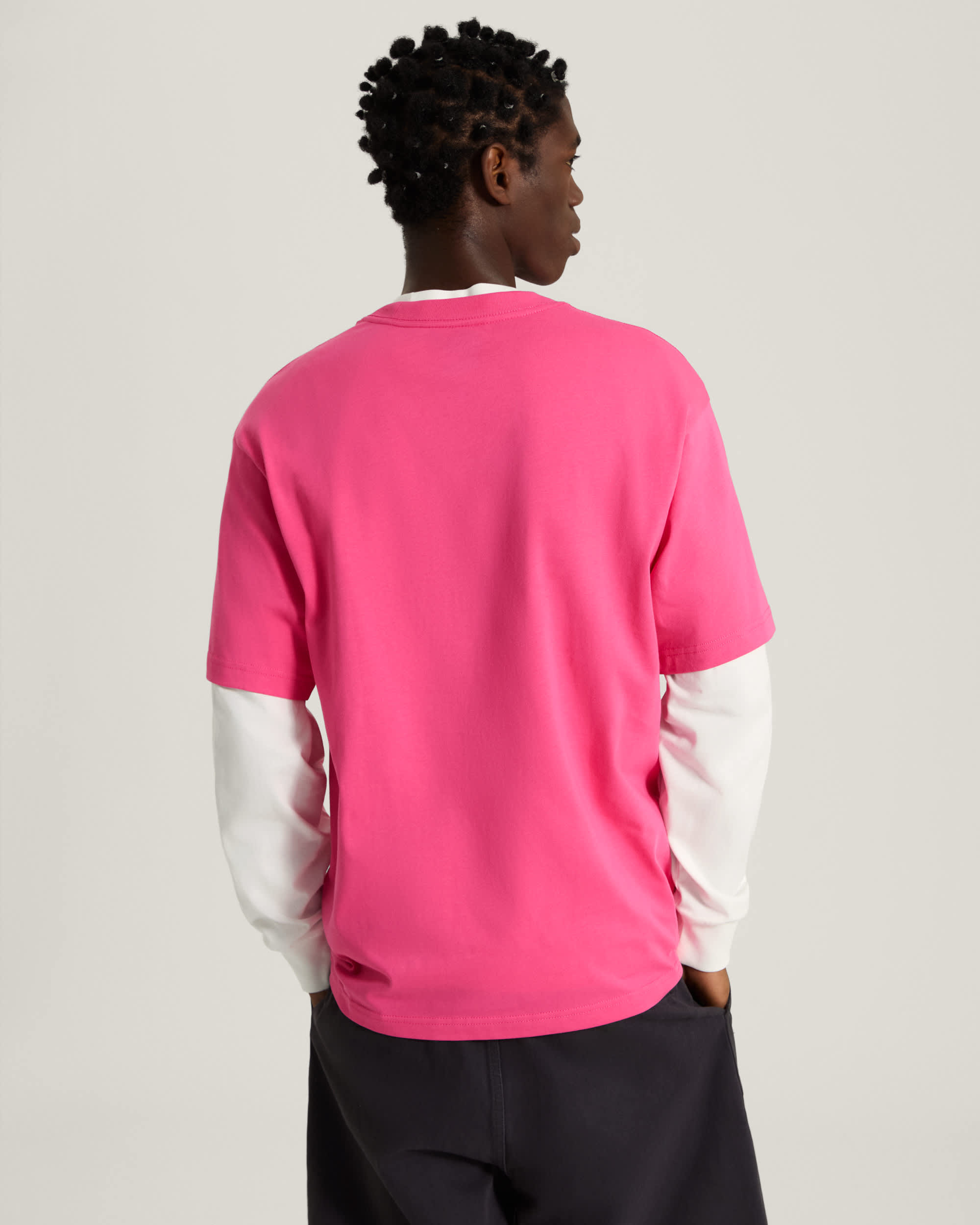 Tshirt Left Chest Logo VANS Rose ALT3
