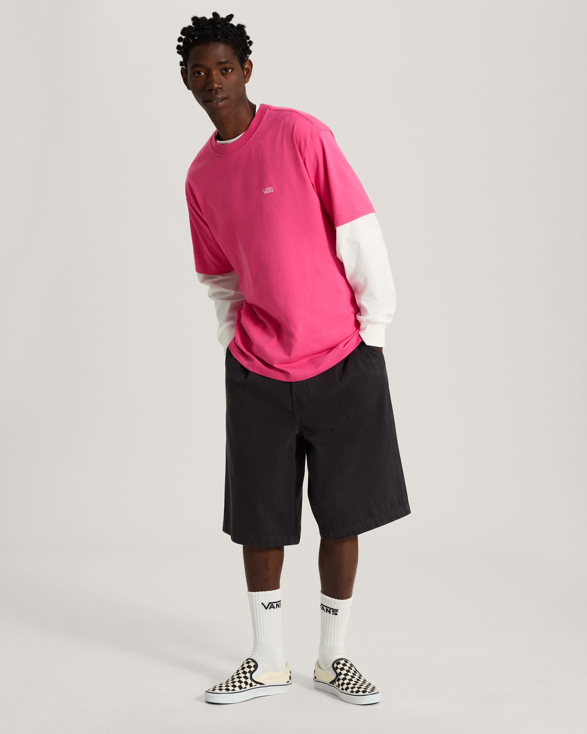Tshirt Left Chest Logo VANS Rose ALT4