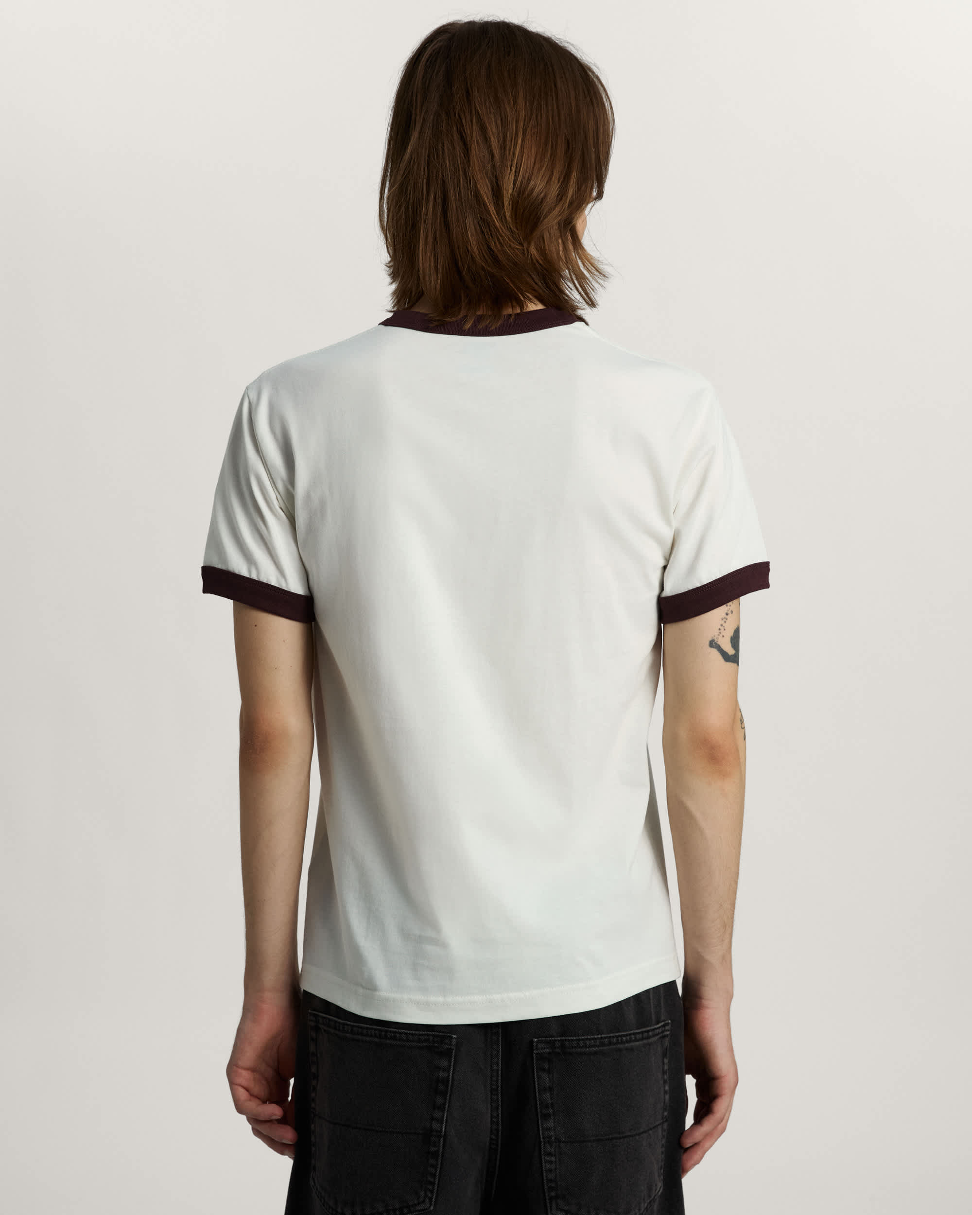 Tshirt Center Chest Ringer VANS Blanc ALT3