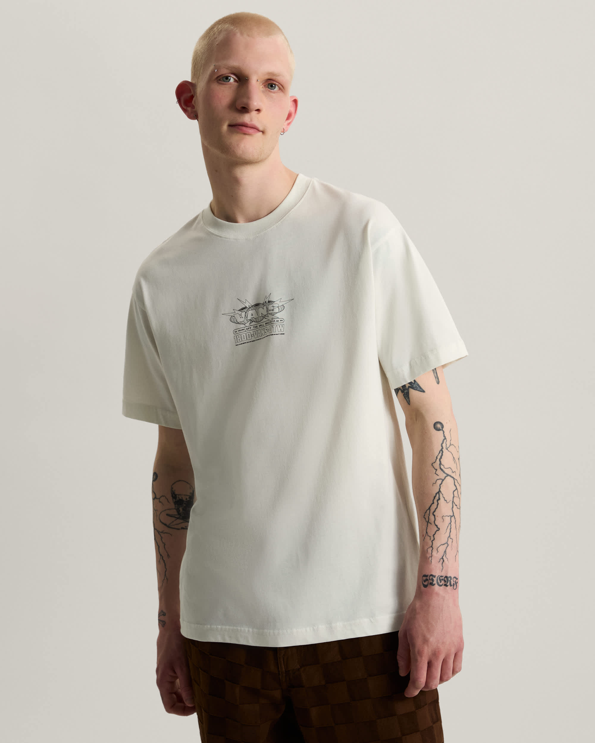 Vans Hotline Radio SS Tee marshmallow VANS Blanc ALT2