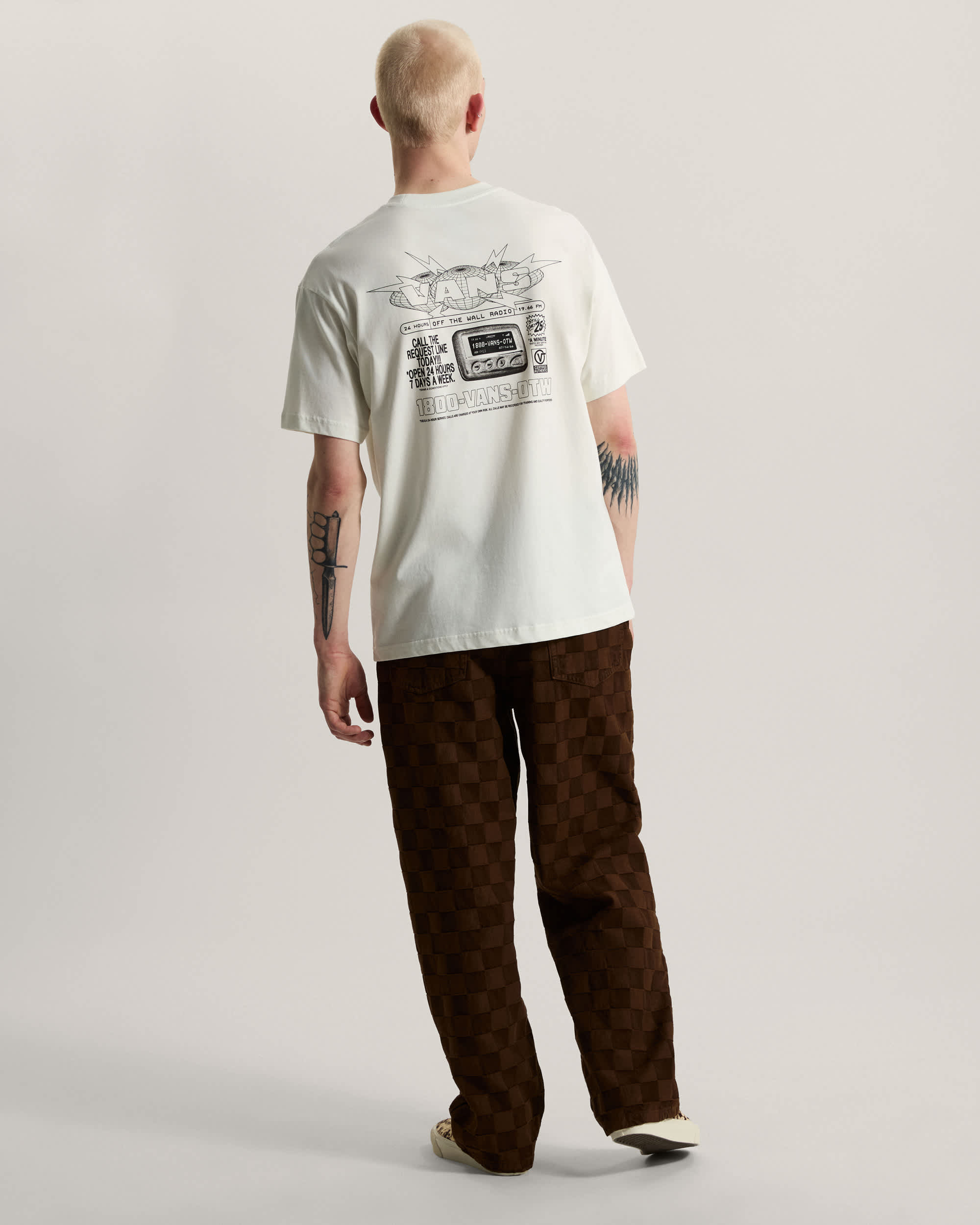 Vans Hotline Radio SS Tee marshmallow VANS Blanc ALT4