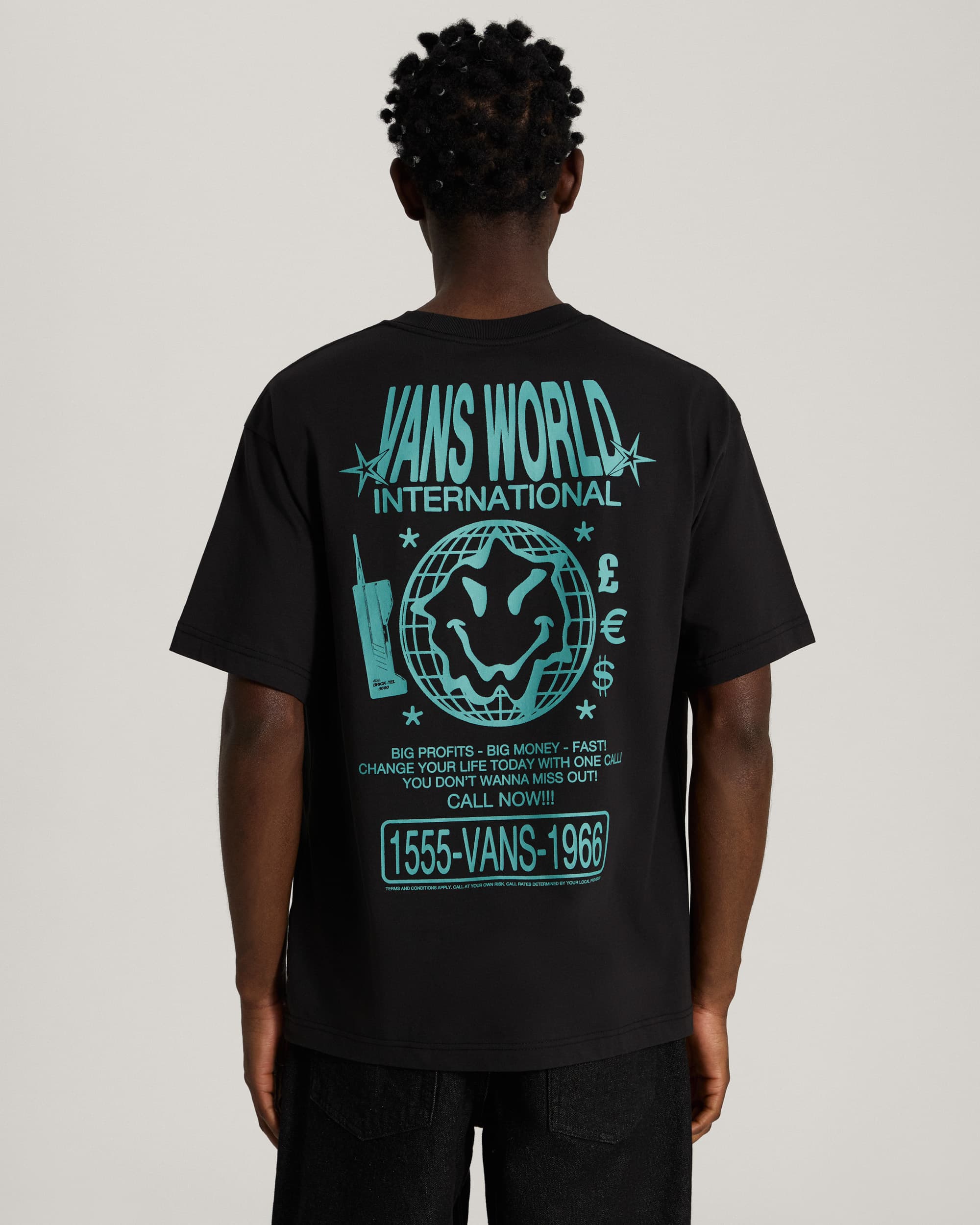 Vans World Intl SS Tee Black VANS Black ALT3