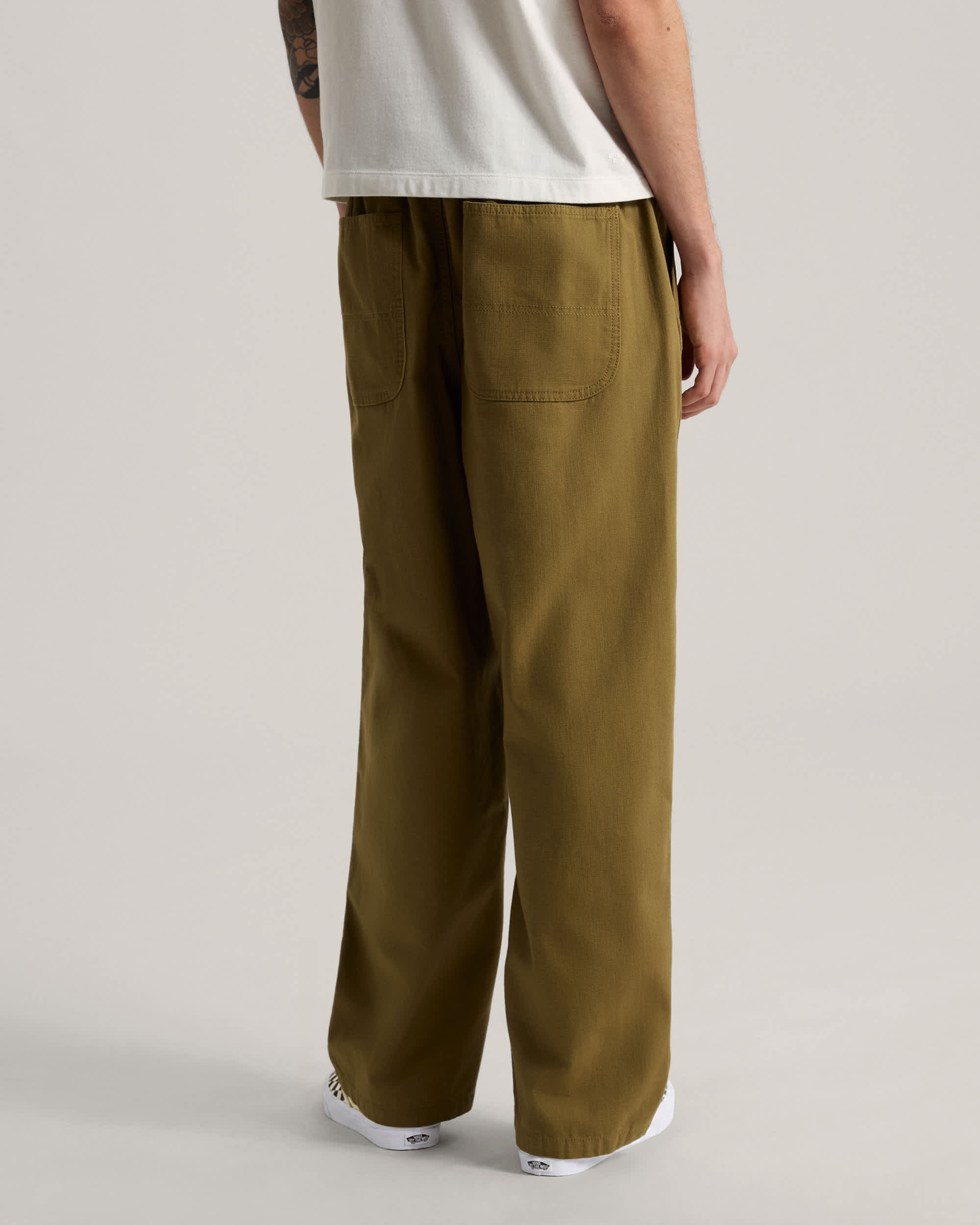 Addison Barrel Pant Olive Brown VANS Beige ALT3