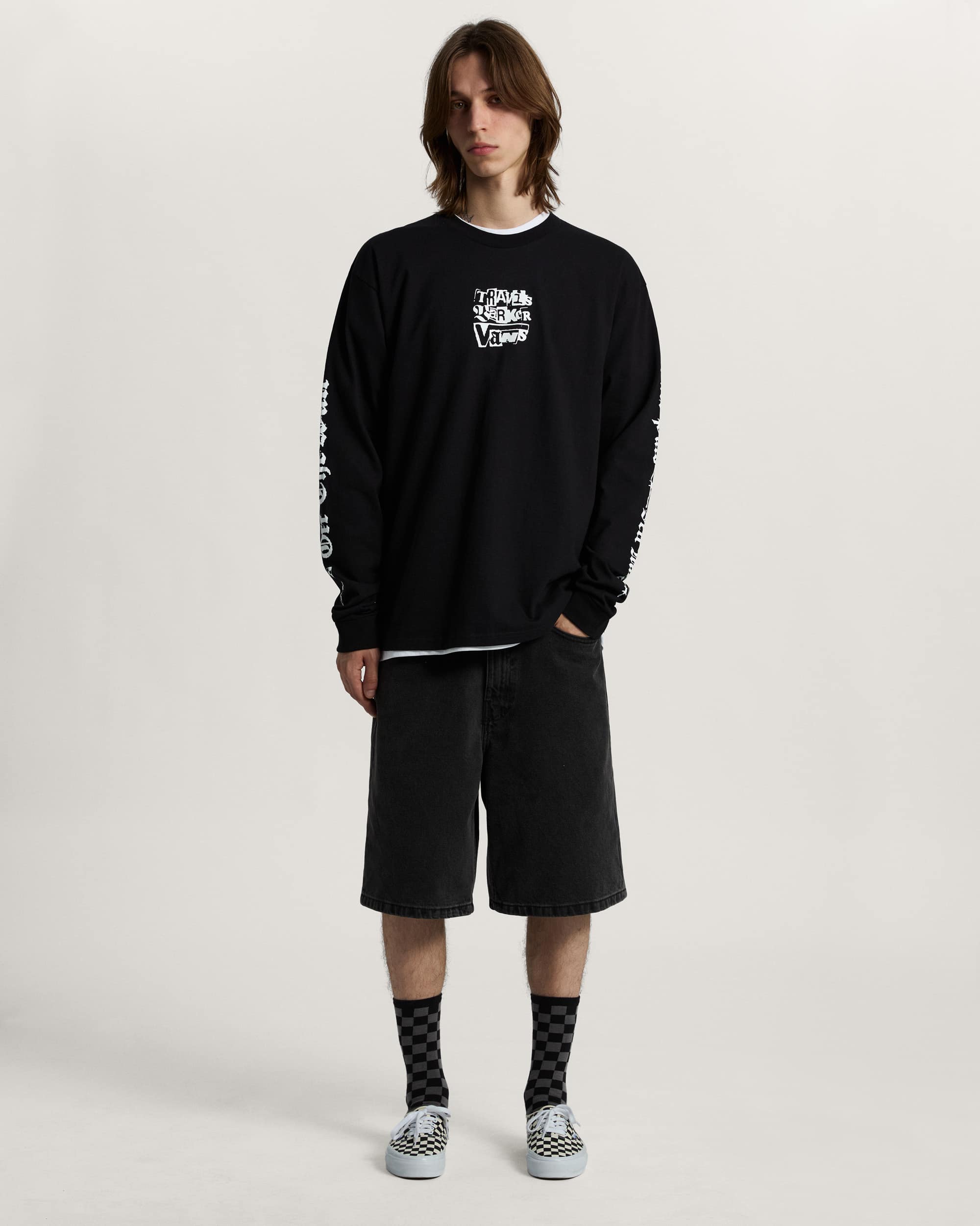 Tshirt Vans X Travis Barker Long Sleeve VANS Noir ALT6