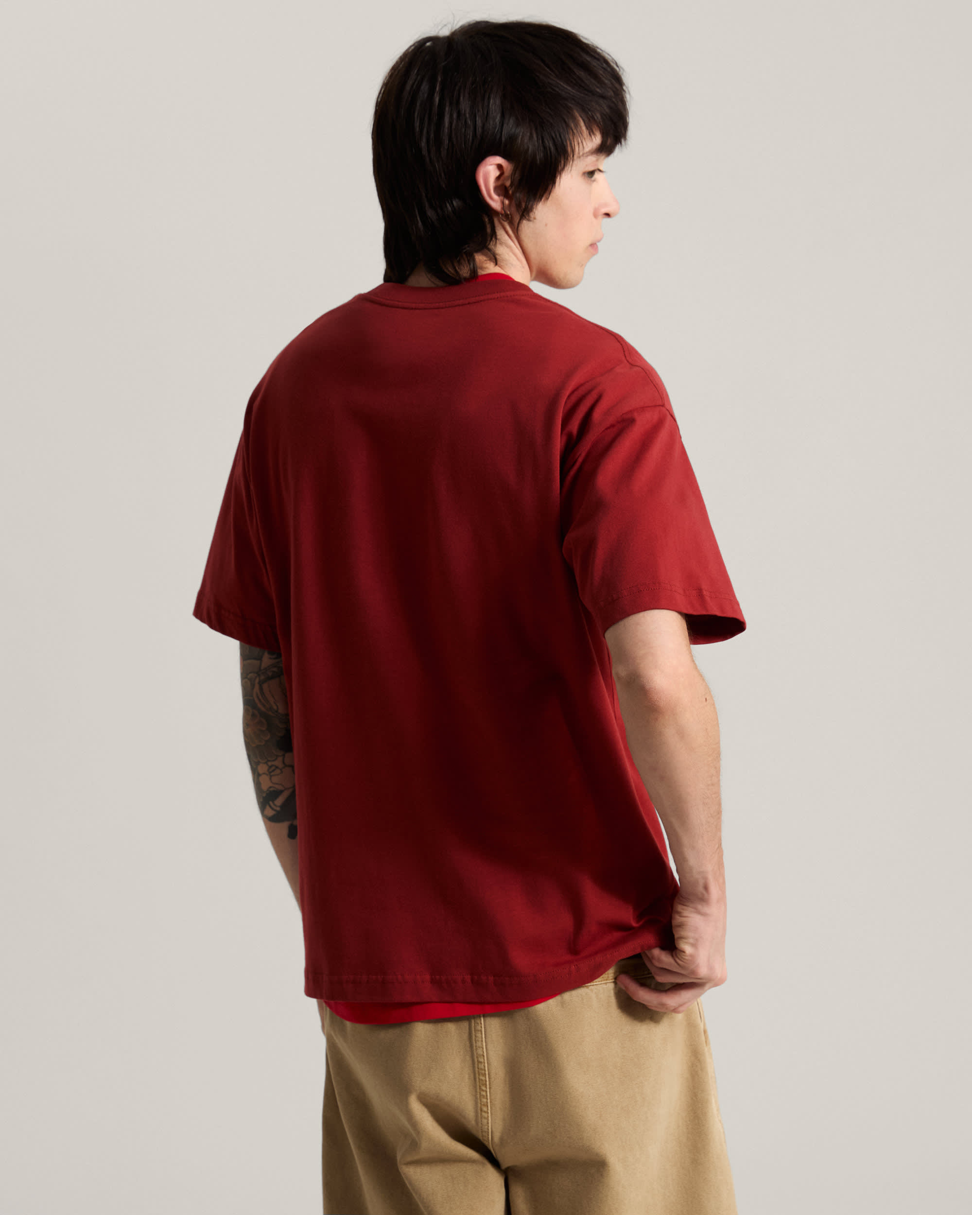 Left Chest Logo II TShirt VANS Rot ALT3