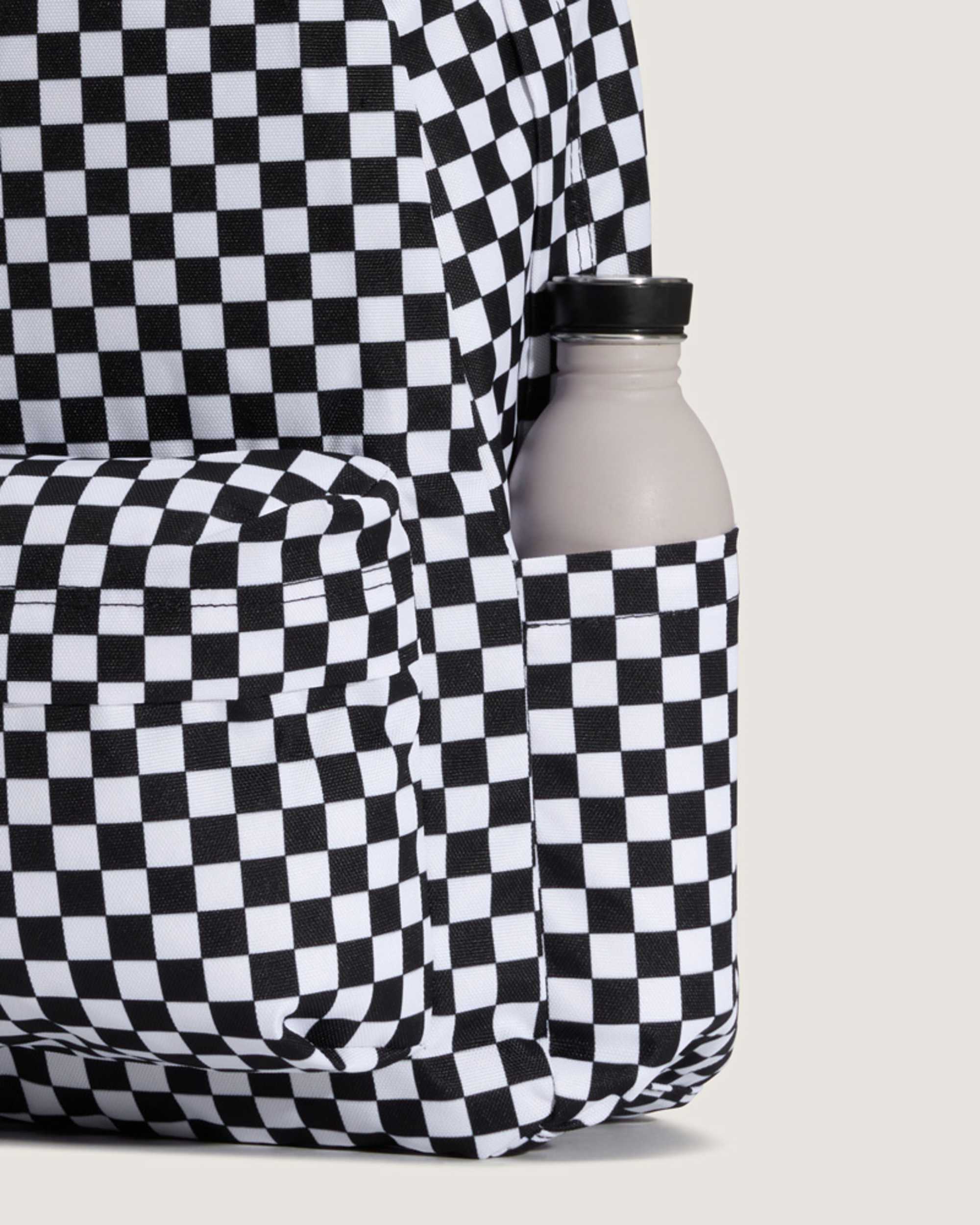 Old Skool Check Backpack VANS Black ALT4