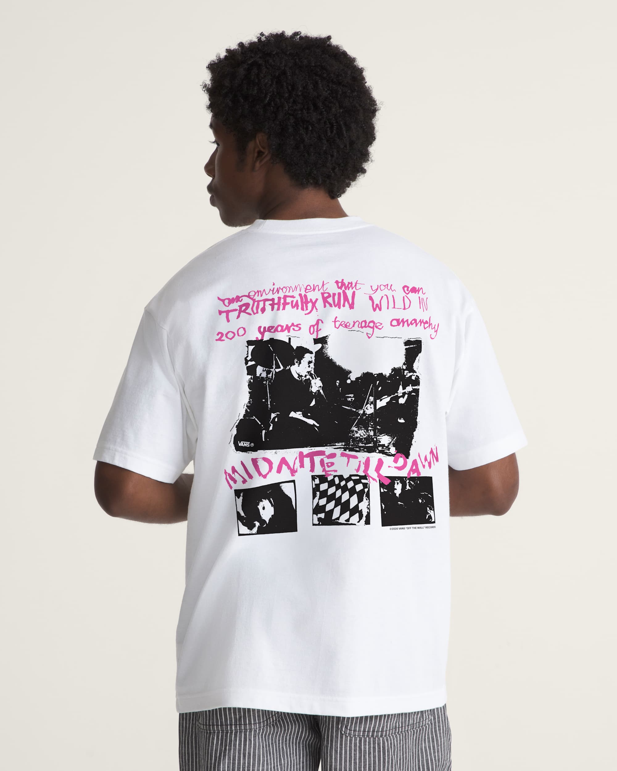 Sex Pistols Run Wild on the Green SS Tee White VANS Blanc alt3