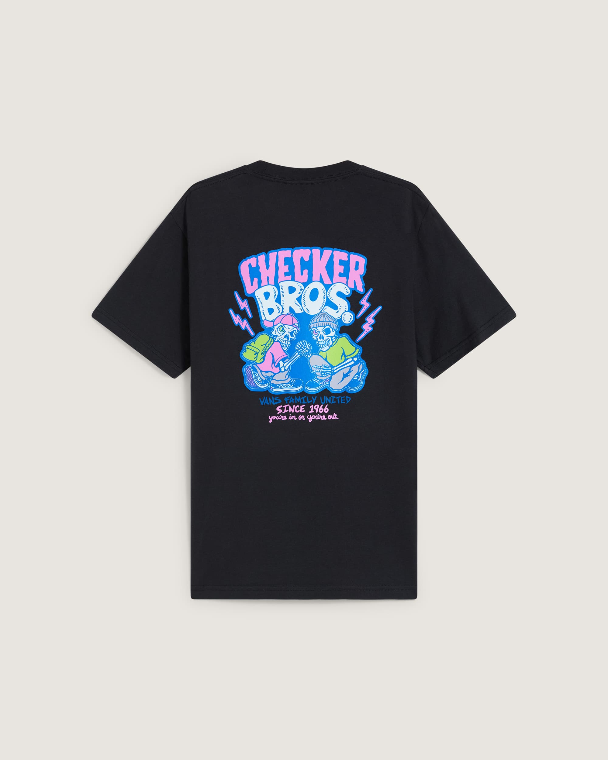 Tshirt Checker Bros Enfant 814 ans VANS Noir ALT1