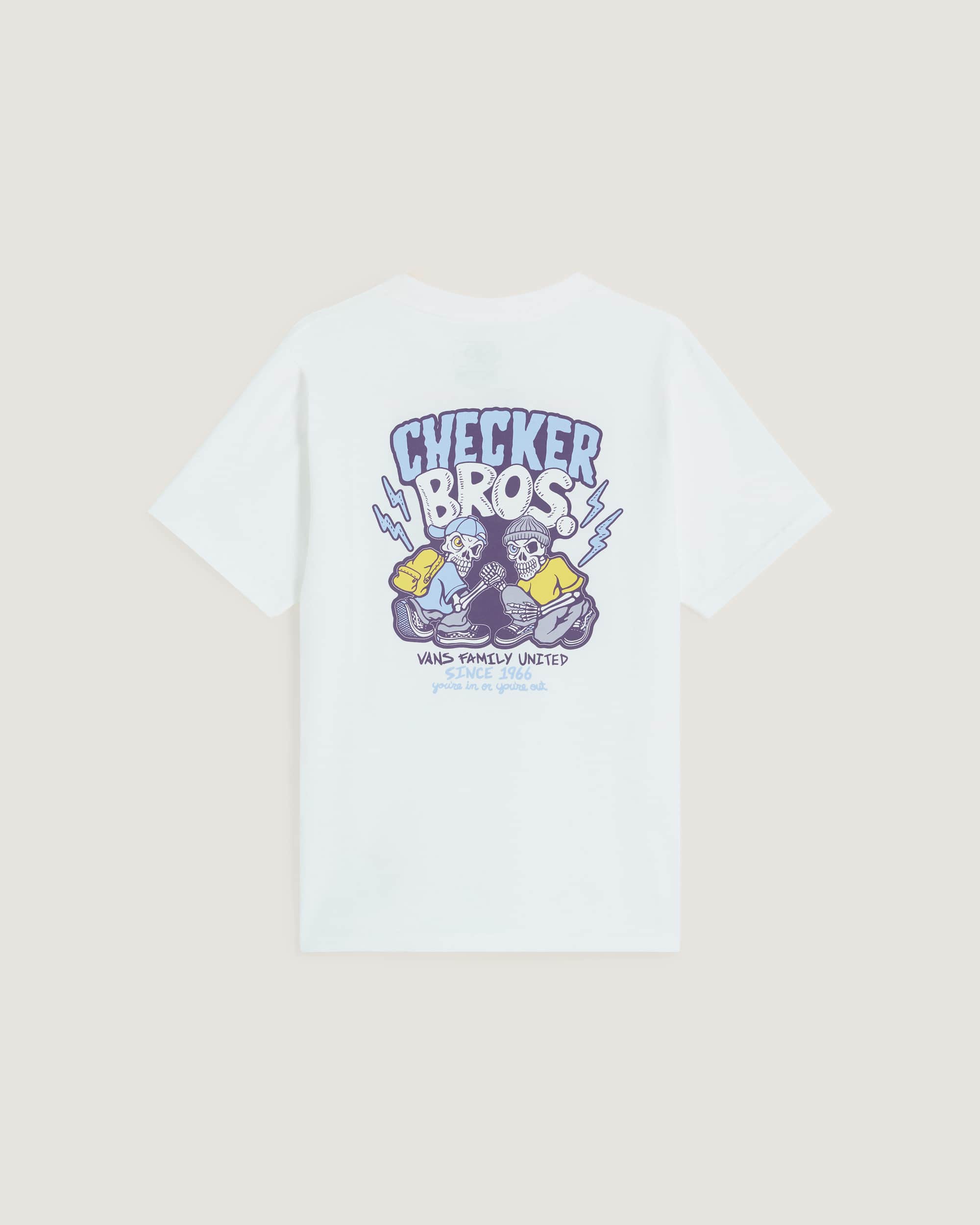 Tshirt Checker Bros Enfant 814 ans VANS Blanc ALT1
