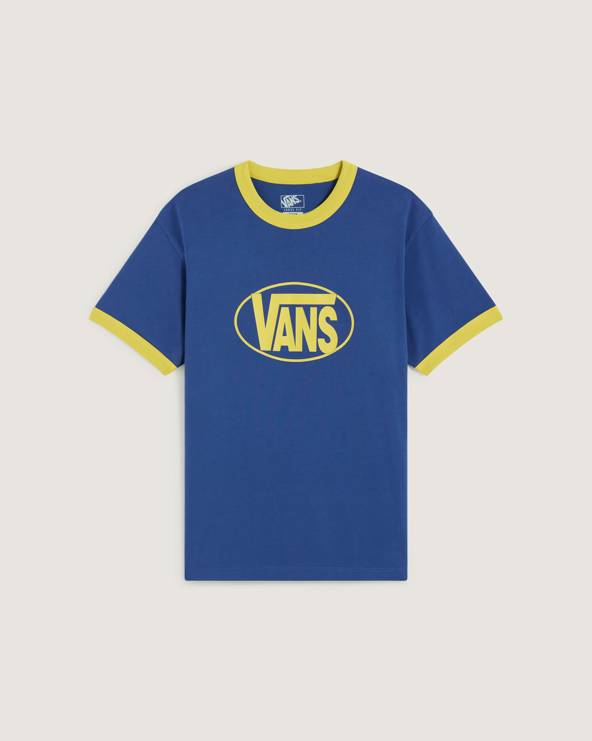 TShirt Center Chest Ringer VANS Niebieski HERO