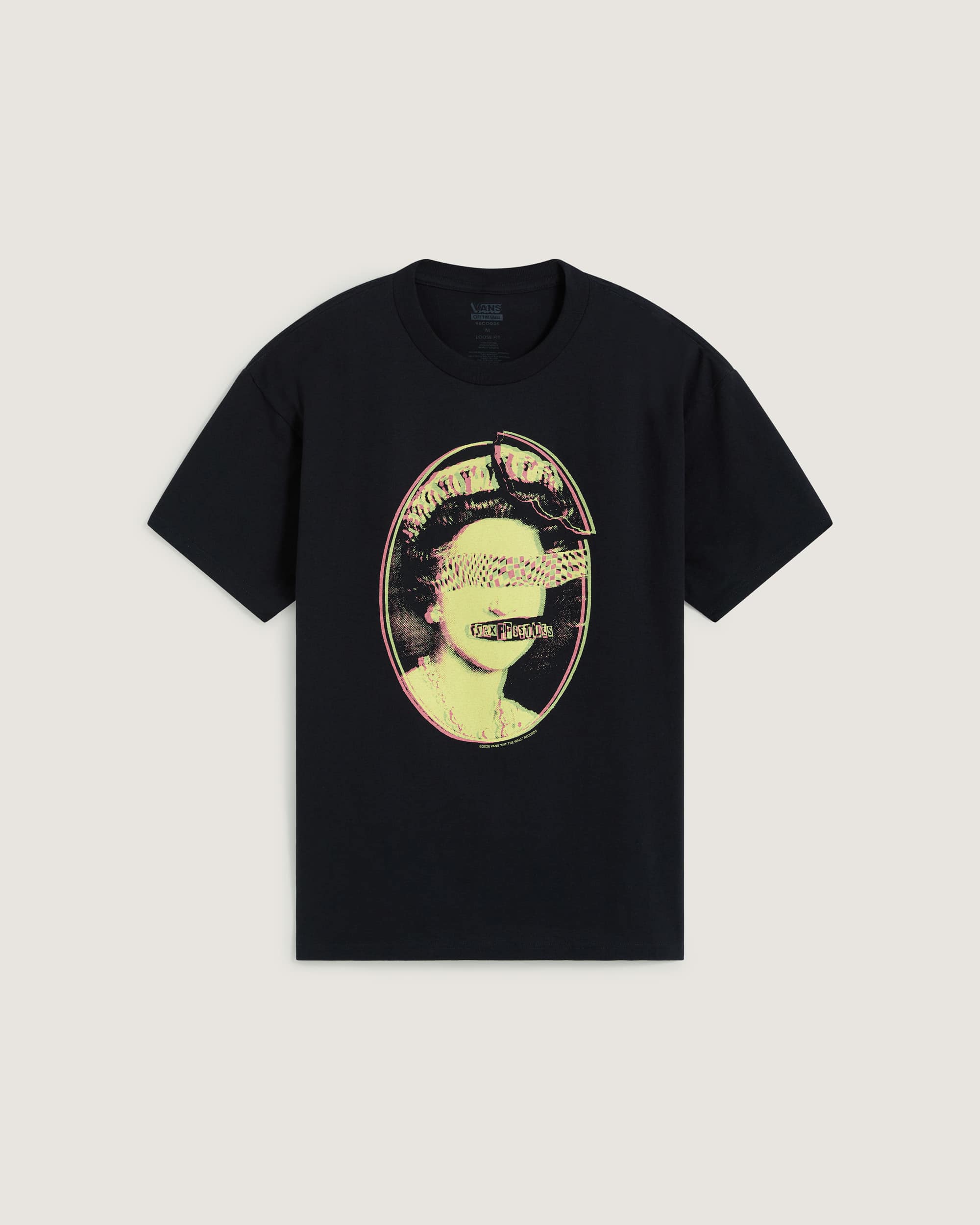 Sex Pistols Pretty Vacant SS Tee Black VANS Noir hero