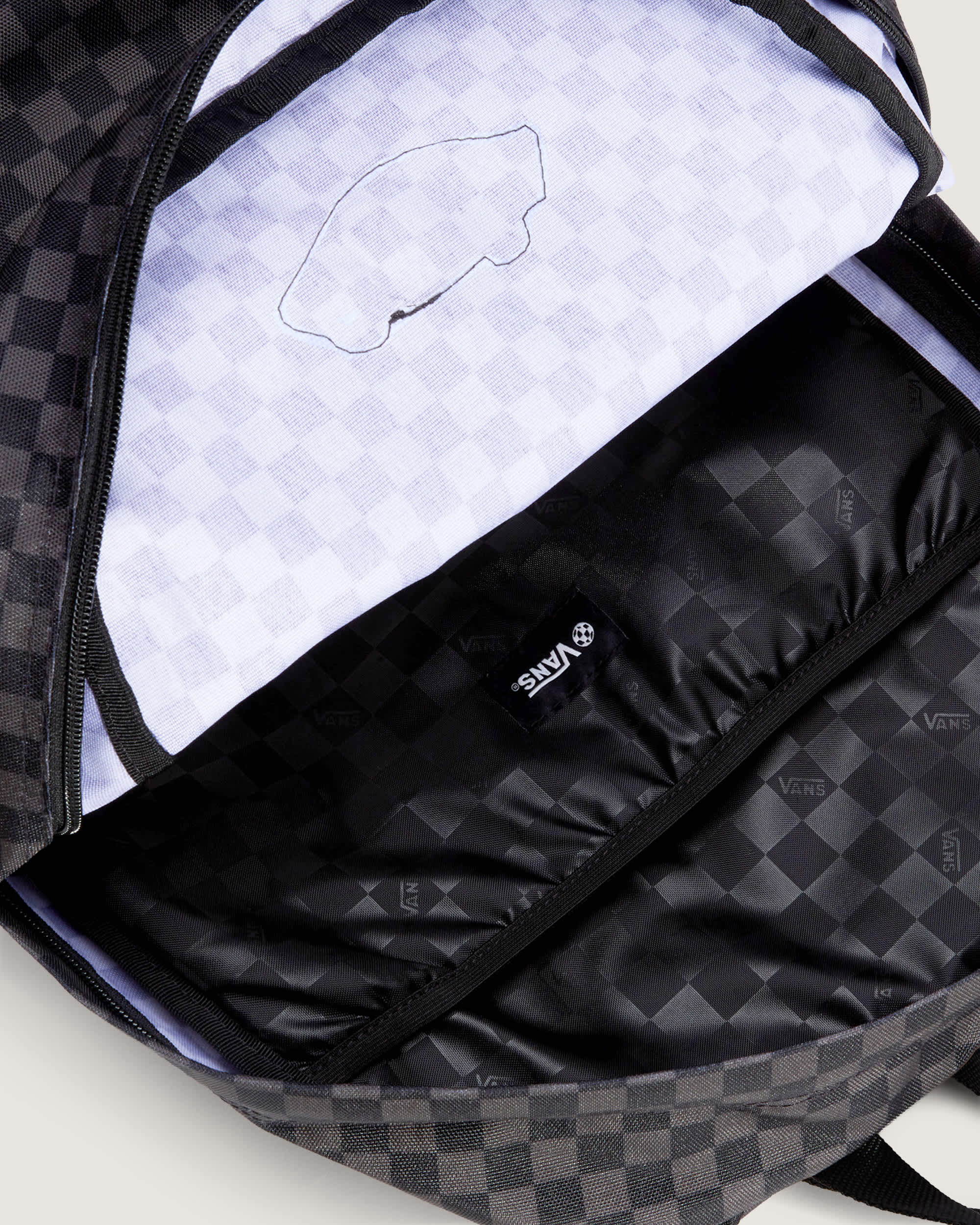 Old Skool Check Rucksack VANS Grau ALT5