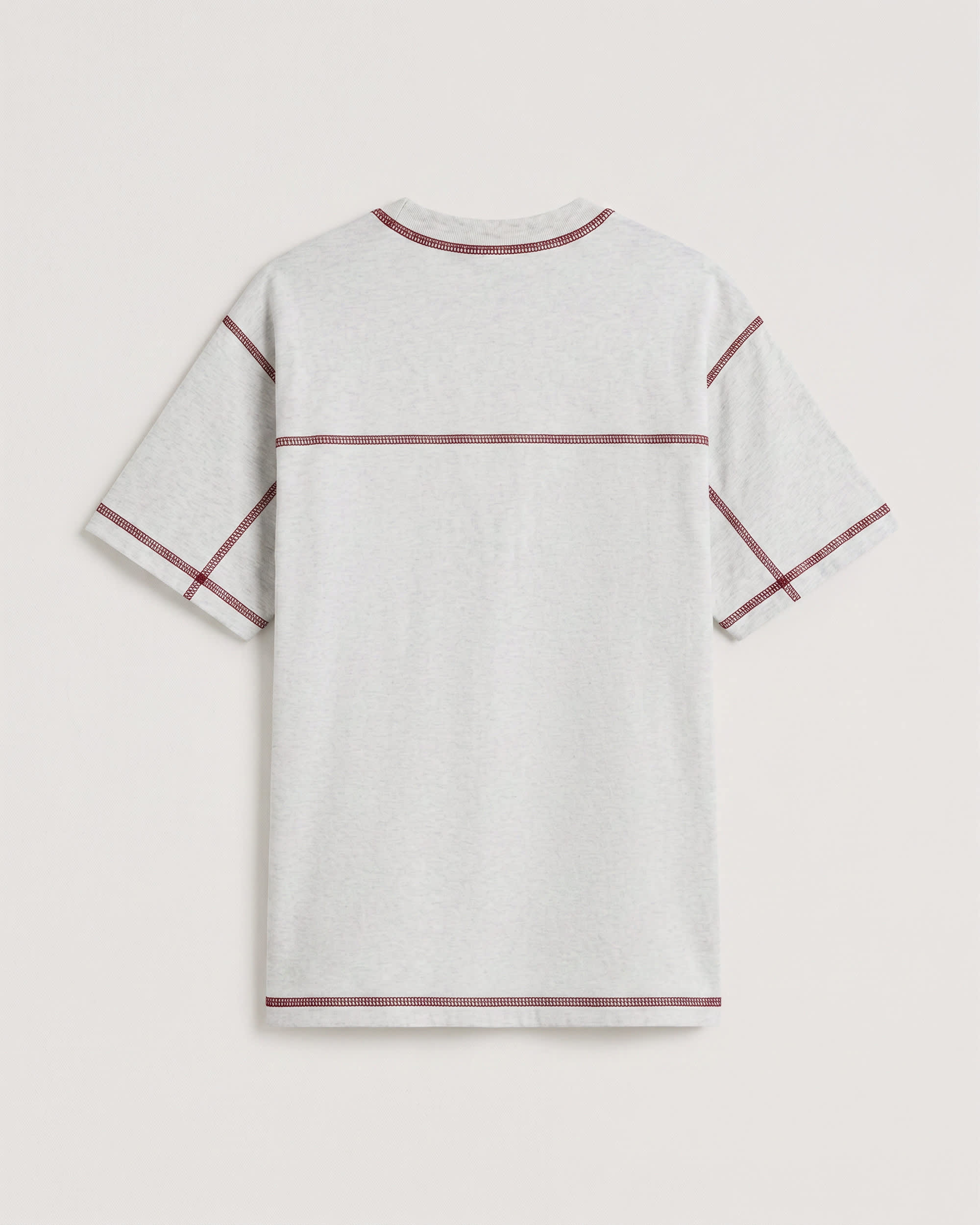 Contrast Stitch Loose Fit SS Tee ASH HEATHER VANS Gris ALT1
