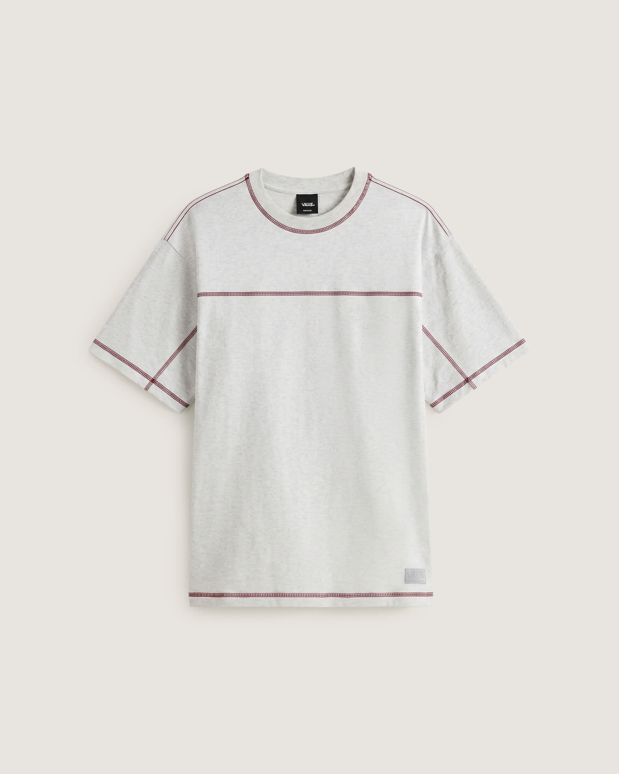 Contrast Stitch Loose Fit SS Tee ASH HEATHER VANS Gris HERO