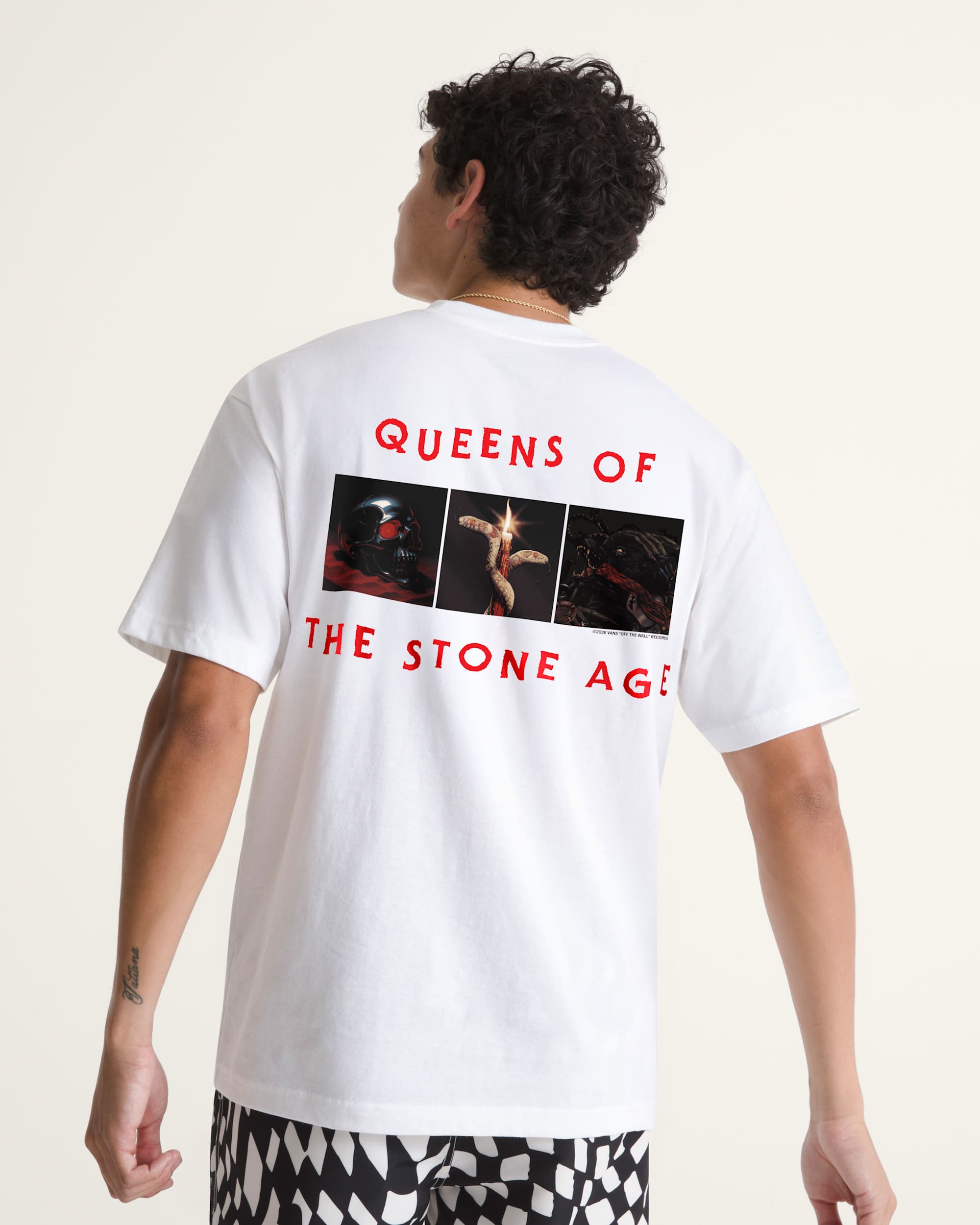 Queens of the Stone Age SS Tee White VANS Bianco ALT3
