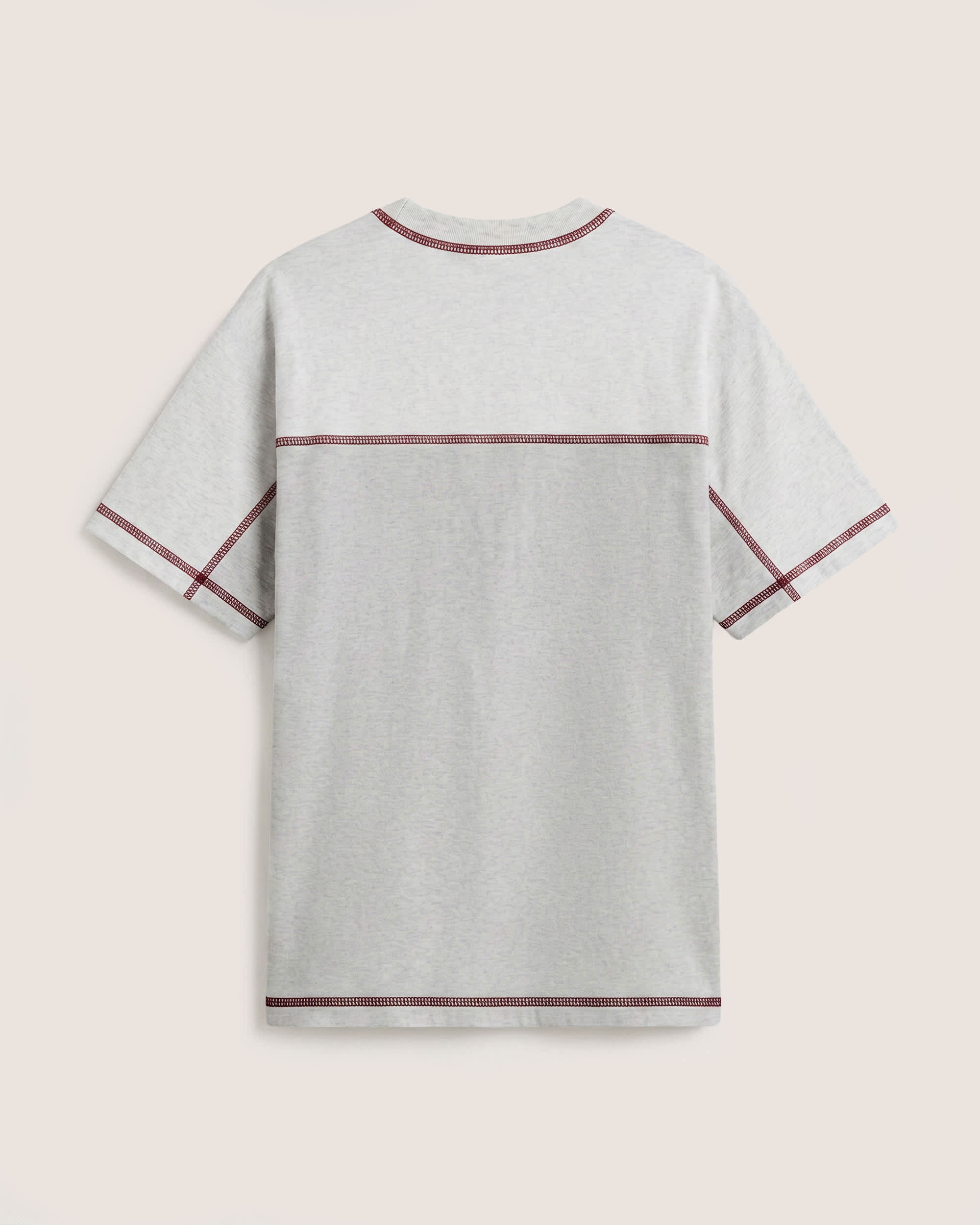 Contrast Stitch Loose Fit SS Tee ASH HEATHER VANS Grey ALT1