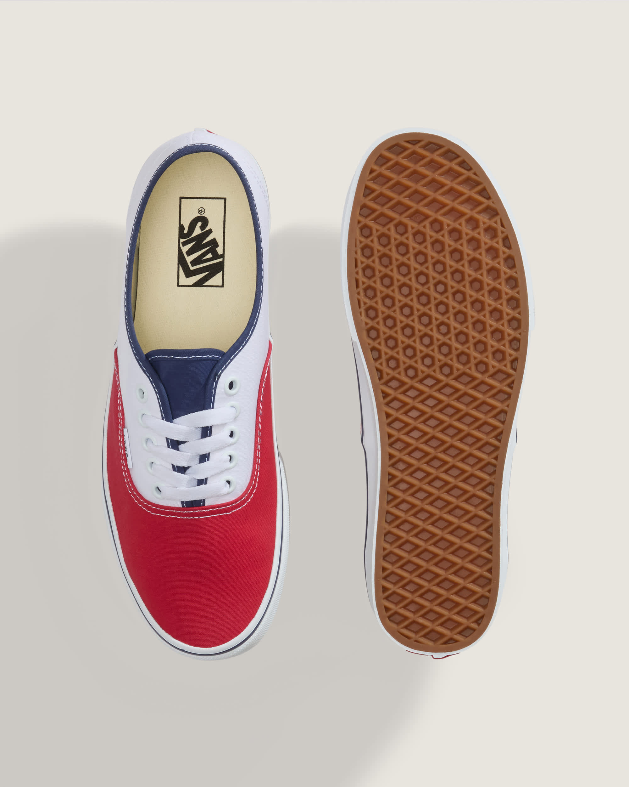 Chaussures Authentic VANS RougeBlancBleu ALT3