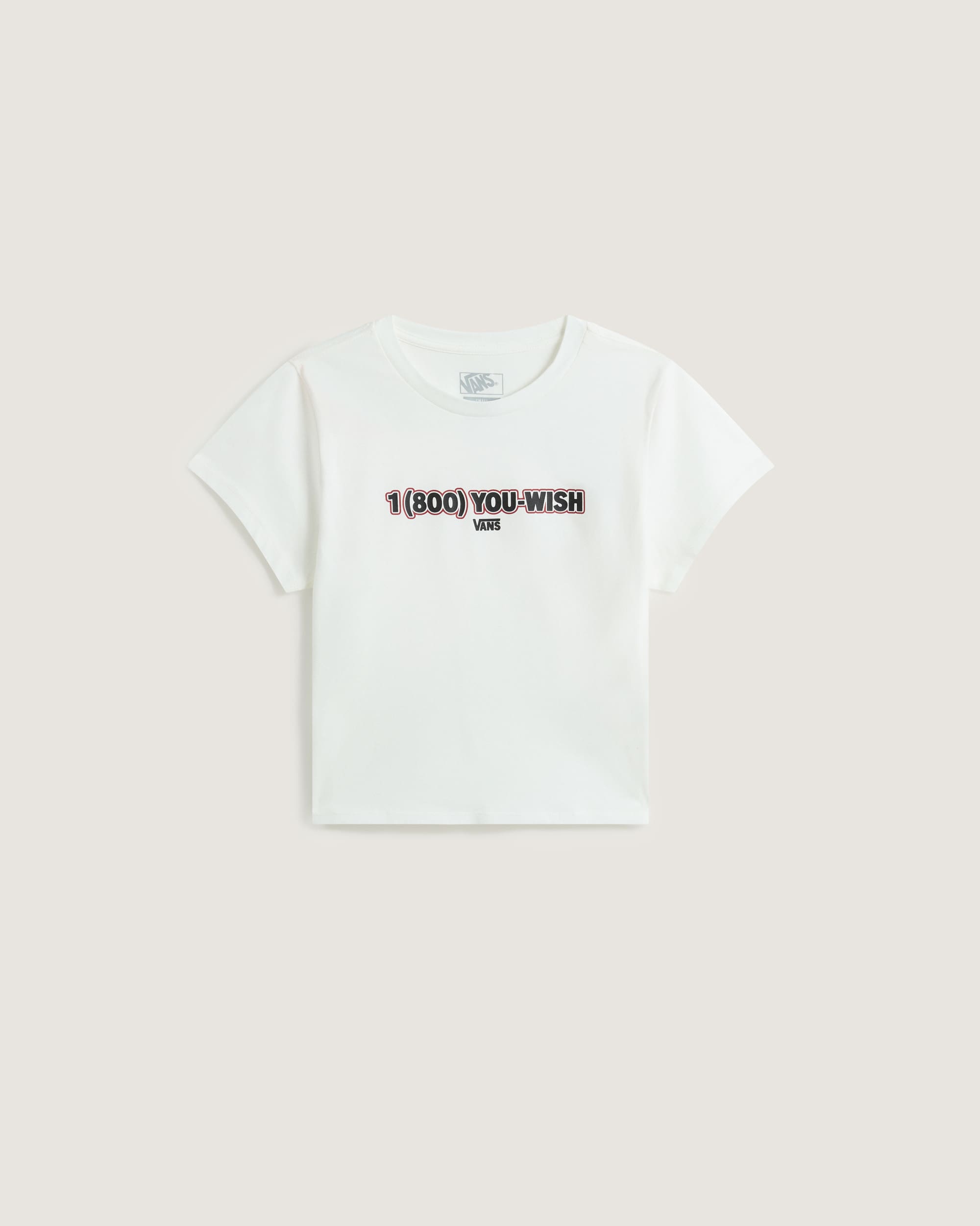 You Wish Baby Tee White VANS White HERO