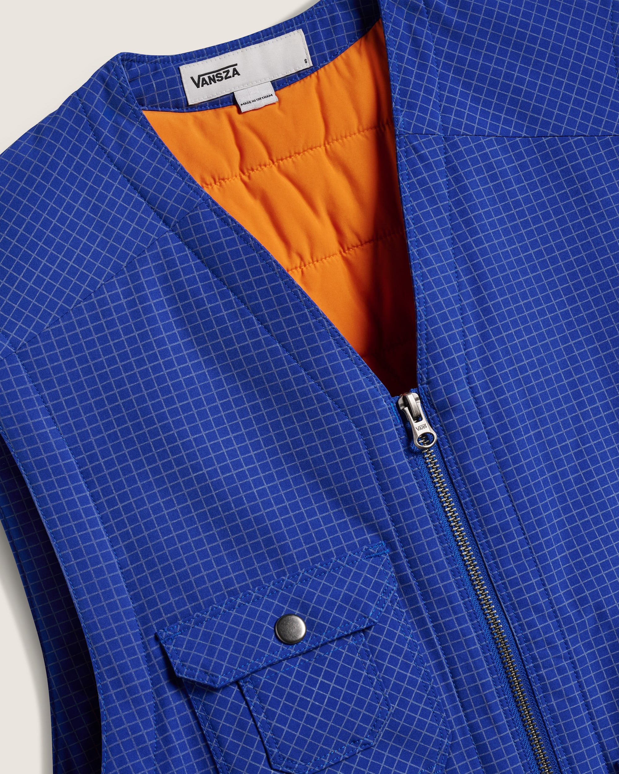 Gilet da caccia VANSZA VANS BluBianco ALT1