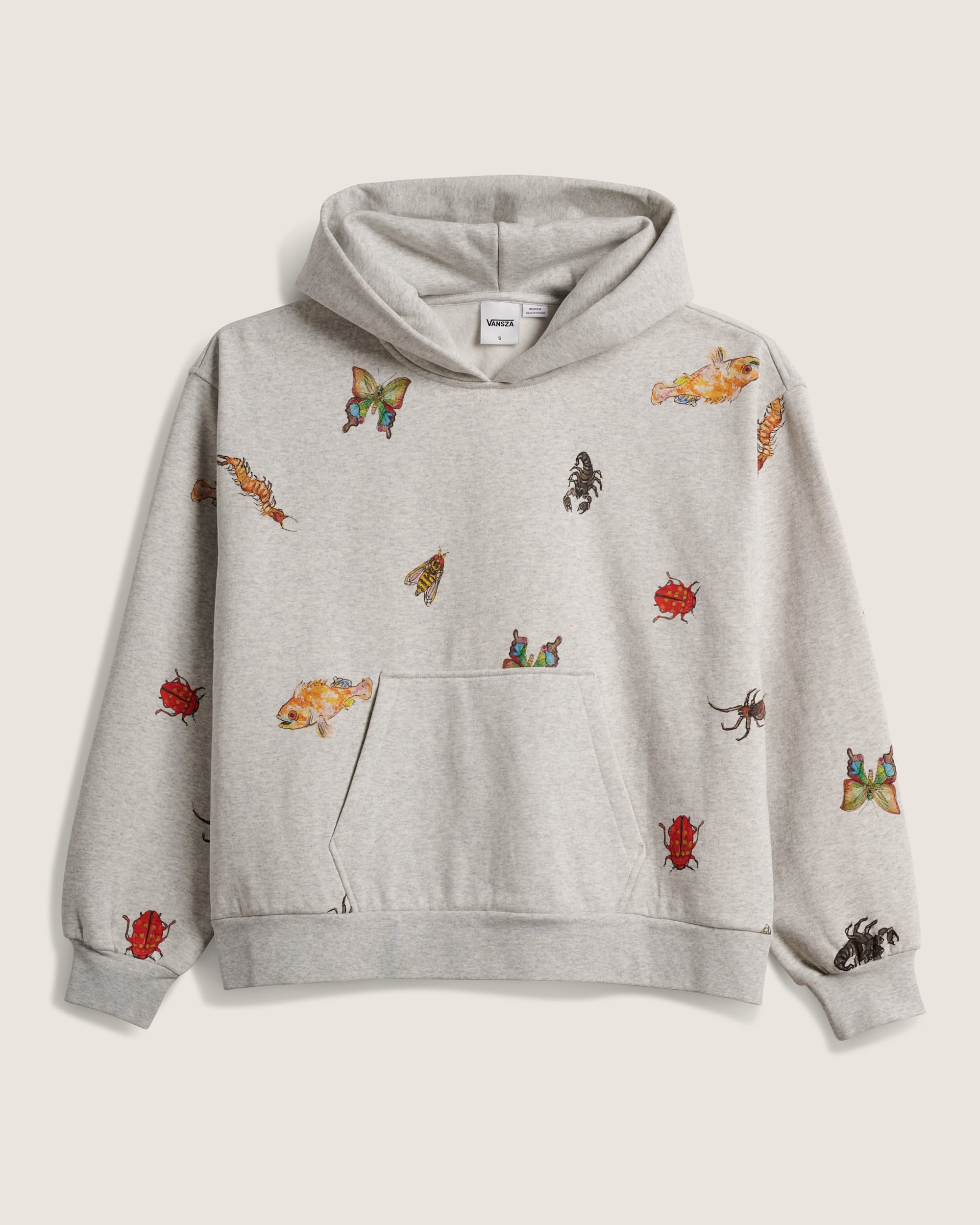 Felpa con cappuccio VANSZA Bug Out VANS Grigio HERO