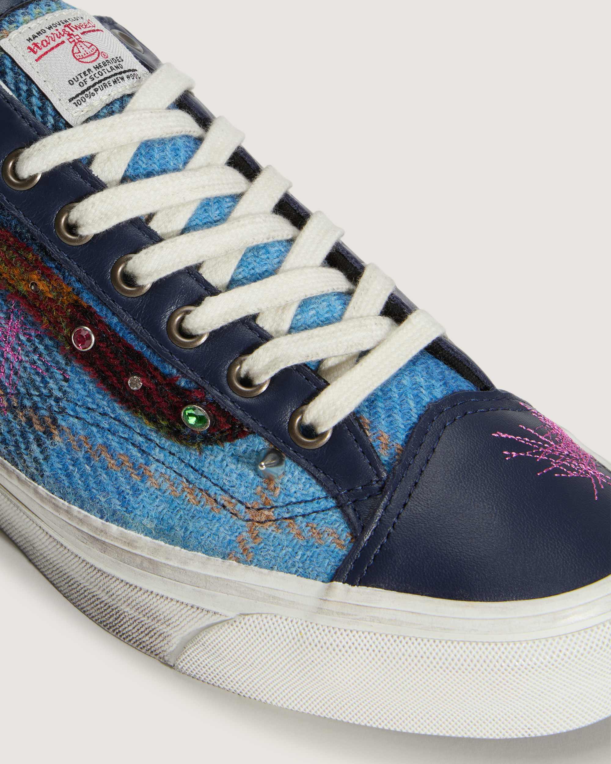 Chaussures Premium Old Skool 36 Harris Tweed VANS Bleu ALT8
