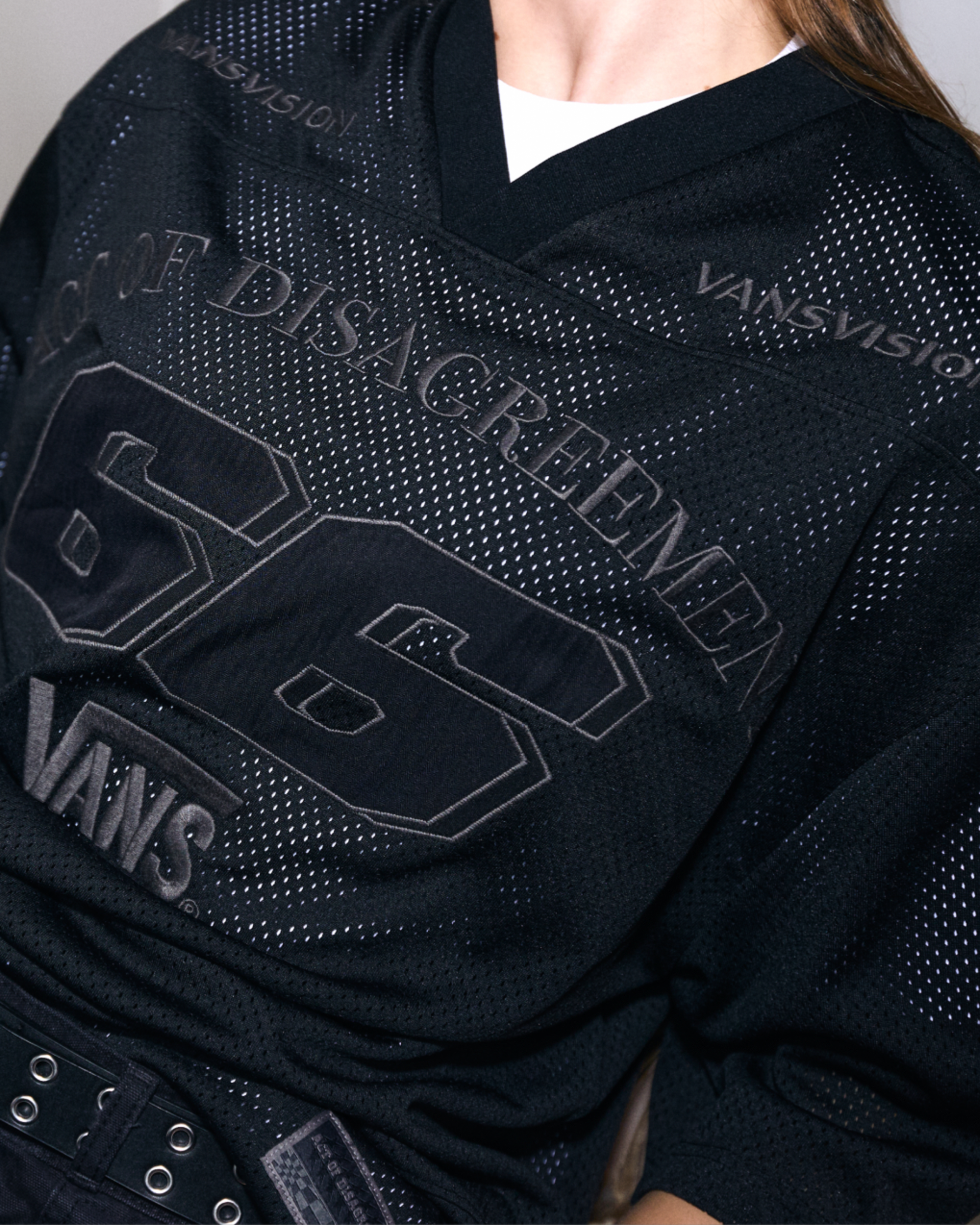 AOD by Slam Jam Mesh TShirt VANS Black ALT2