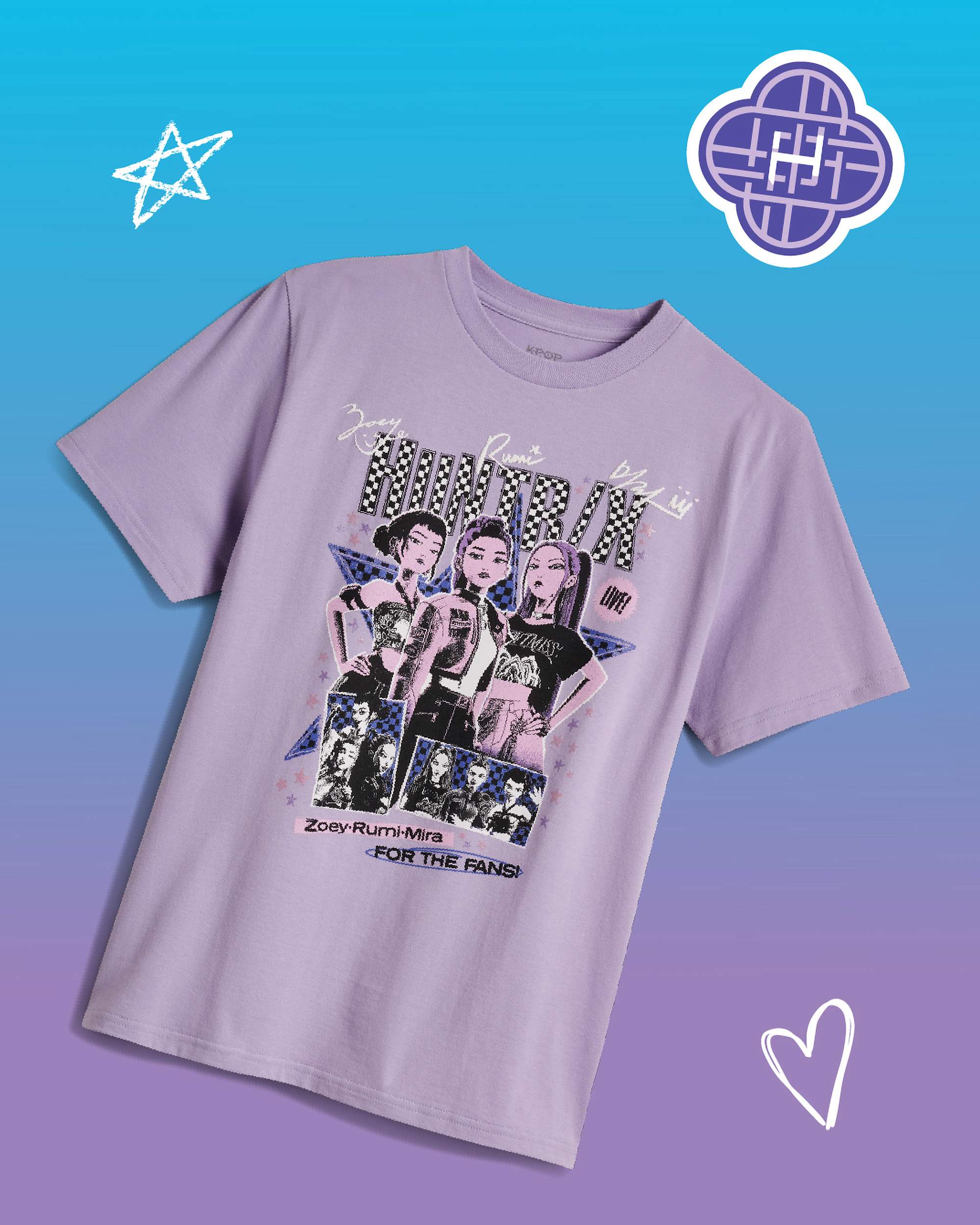 Tshirt KPop Demon Hunters x Vans For The Fans Enfant VANS Lilas alt3