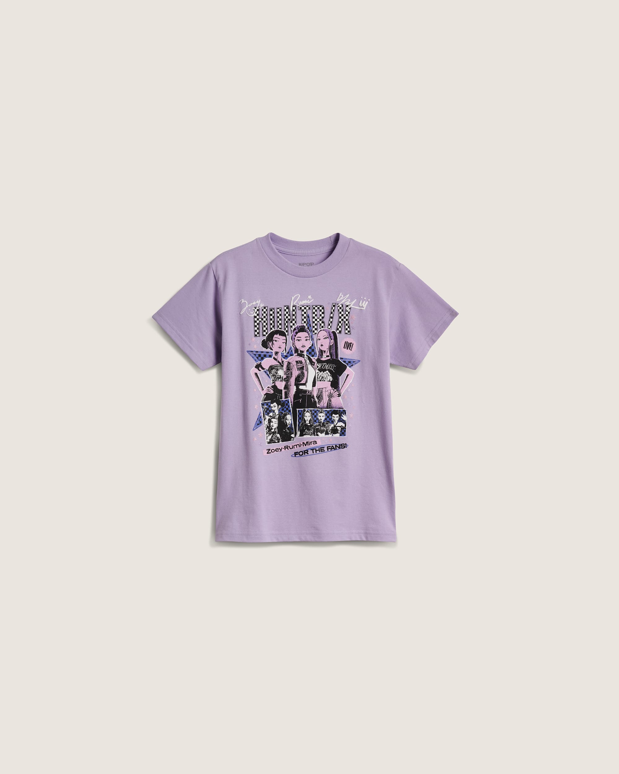 Tshirt KPop Demon Hunters x Vans For The Fans Petits VANS Lilas hero