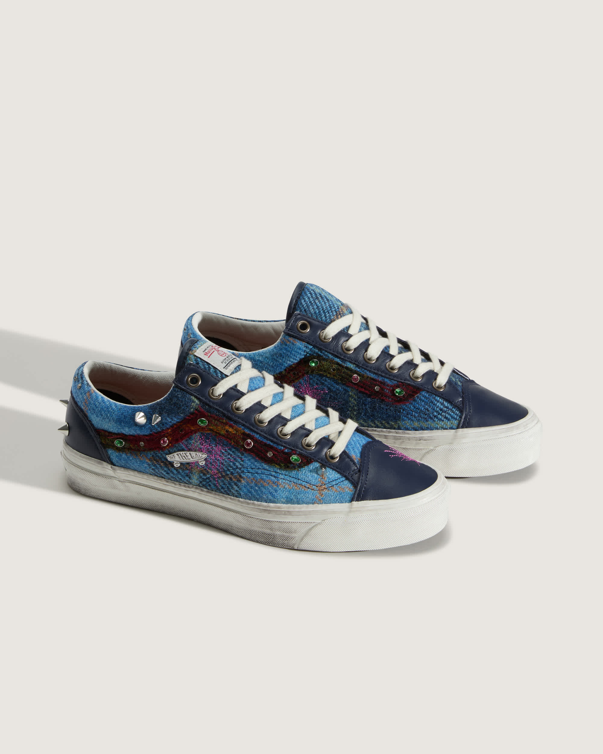 Premium Old Skool 36 Harris Tweed Shoes VANS Blue ALT2