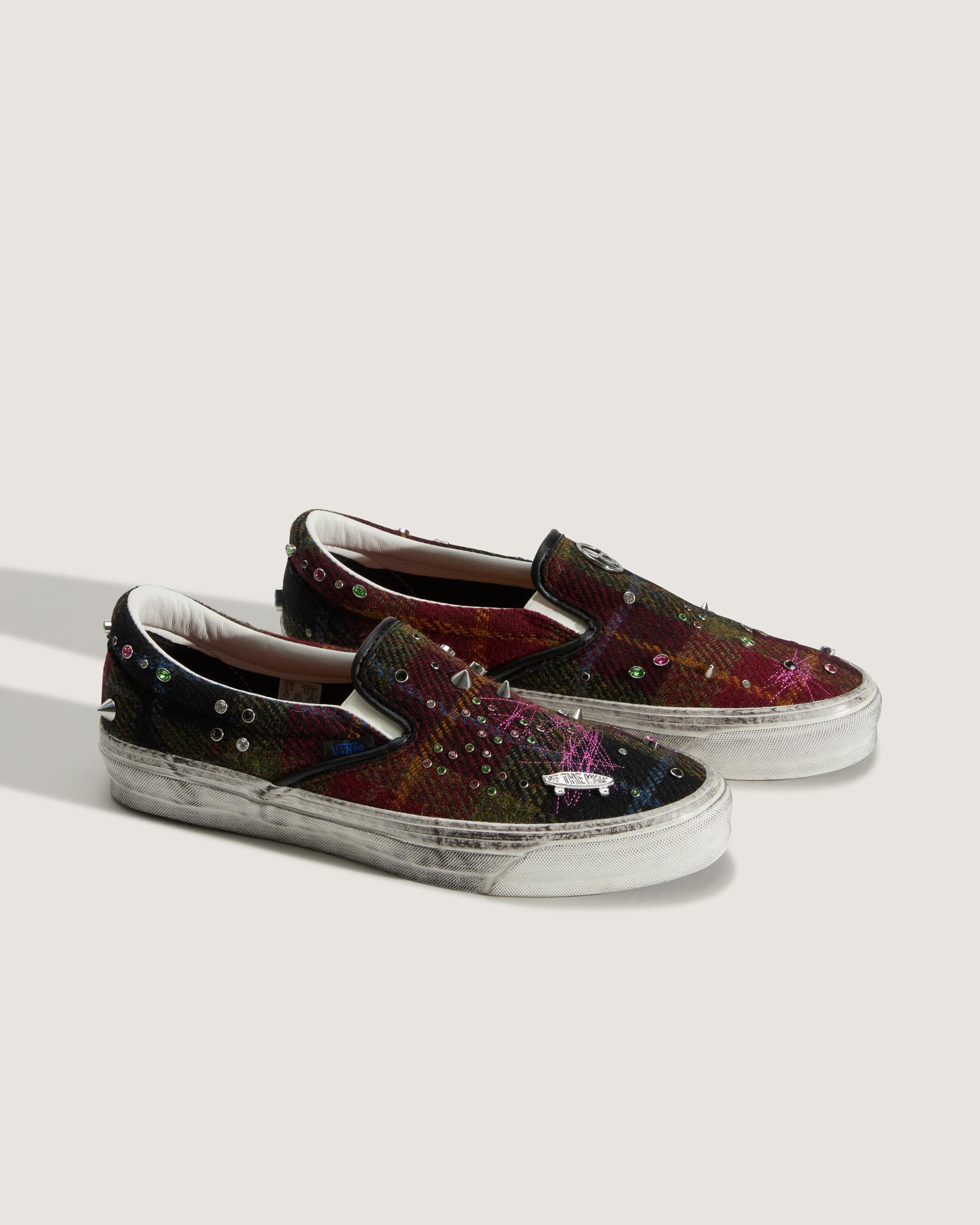 Premium Classic Harris Tweed SlipOn Schuhe VANS Multicolour ALT2