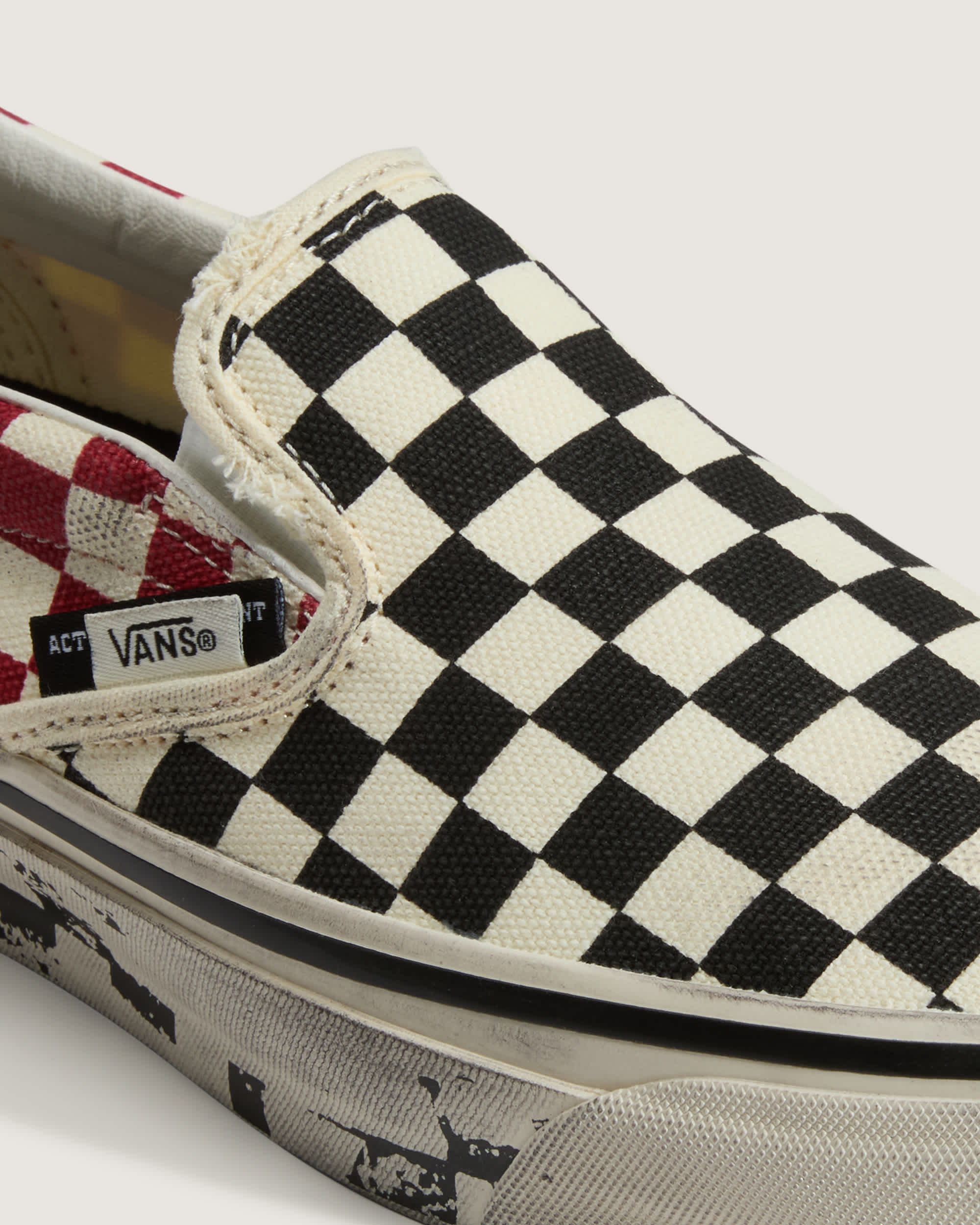 AOD by Slam Jam Premium Classic SlipOn Schuhe VANS SchwarzWei ALT7