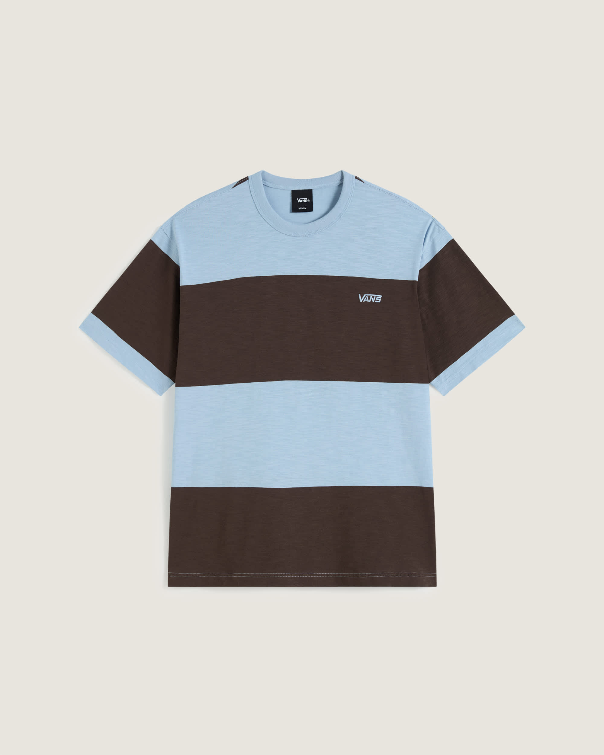 Slubby Stripe SS Tee Soft Slate VANS Cinzento hero