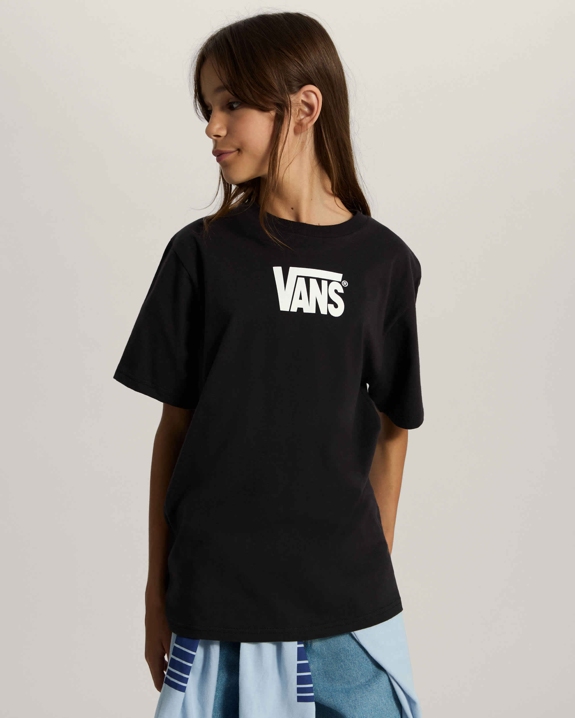 Maglietta Bambinoa Stretch Logo 814 anni VANS Nero ALT5