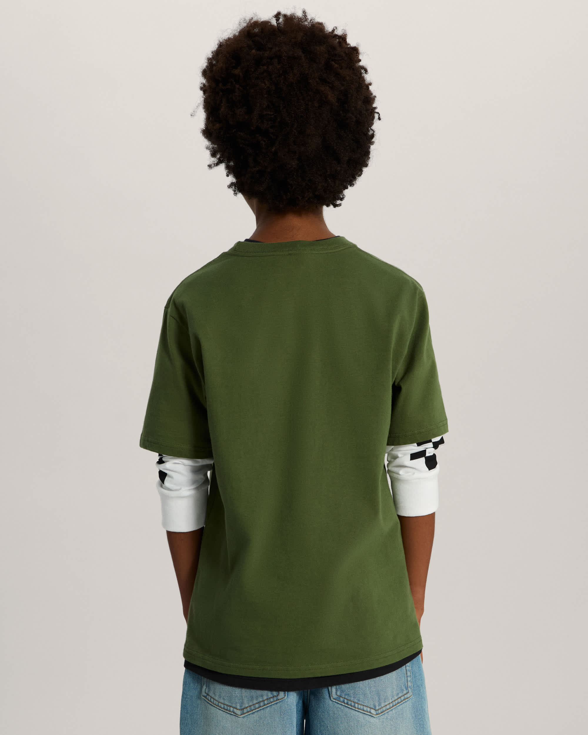 Kinder StretchTShirt mit Logo 814 Jahre VANS Grn ALT3