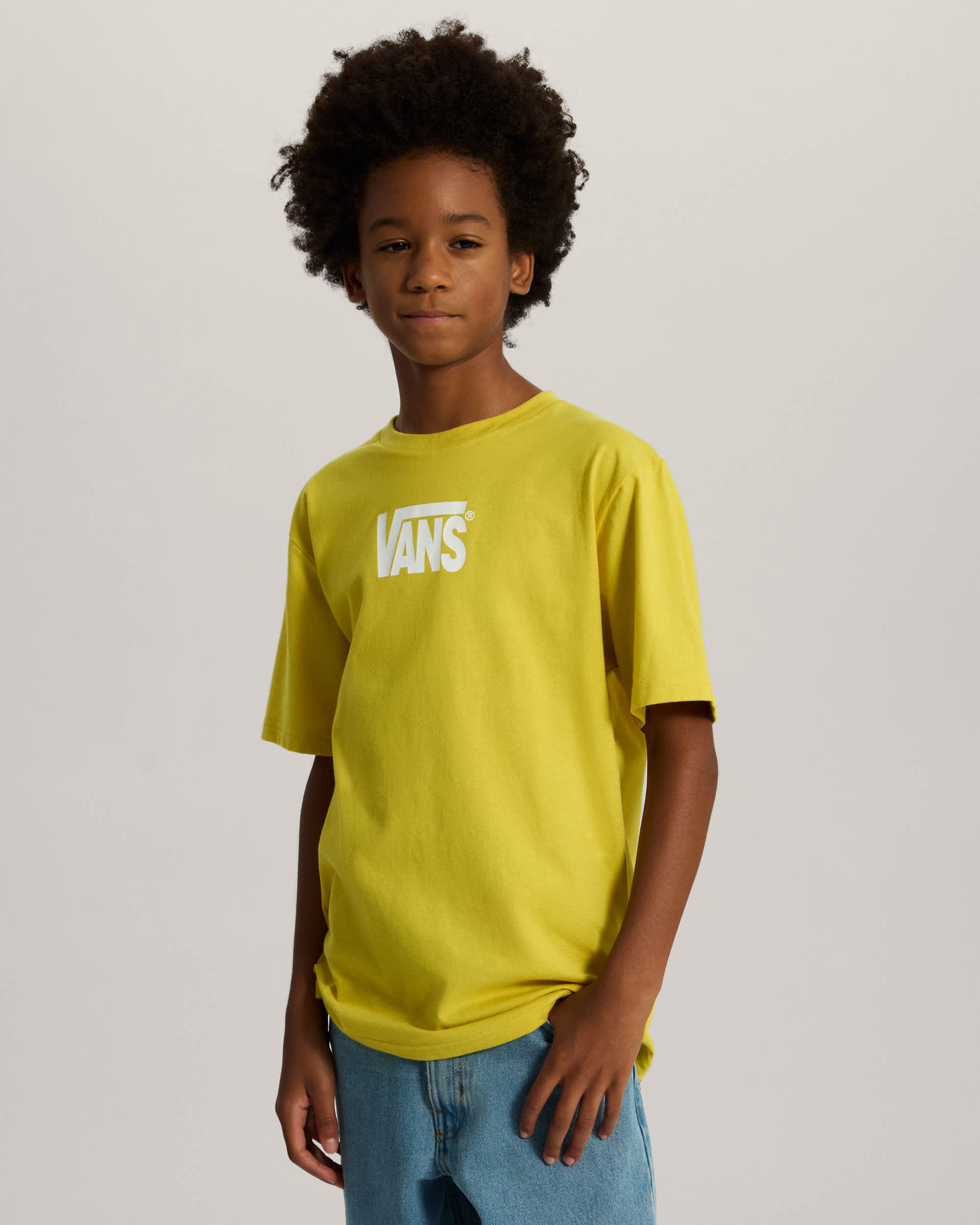 Maglietta Bambinoa Stretch Logo 814 anni VANS Giallo ALT2