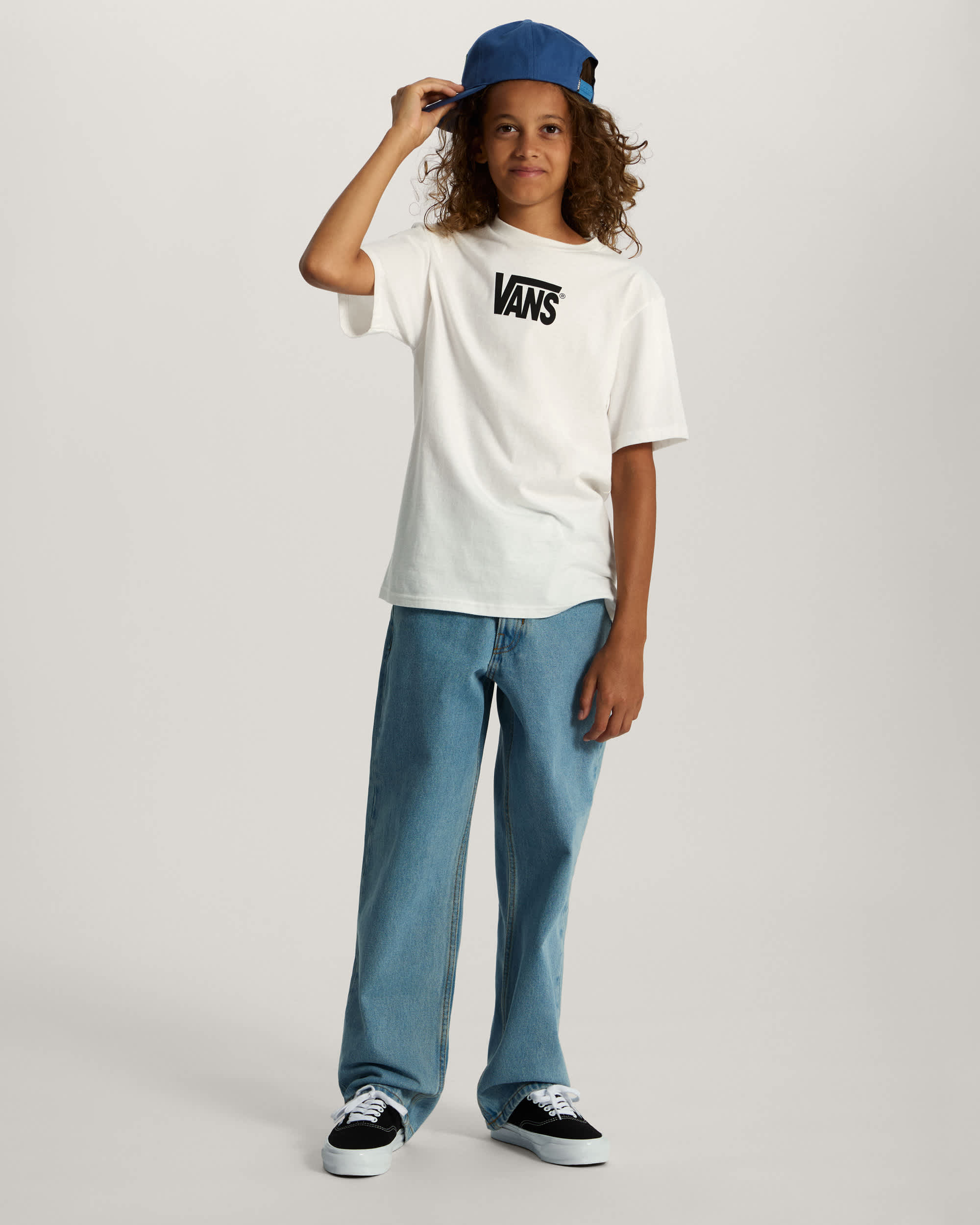 Maglietta Bambinoa Stretch Logo 814 anni VANS Bianco ALT4