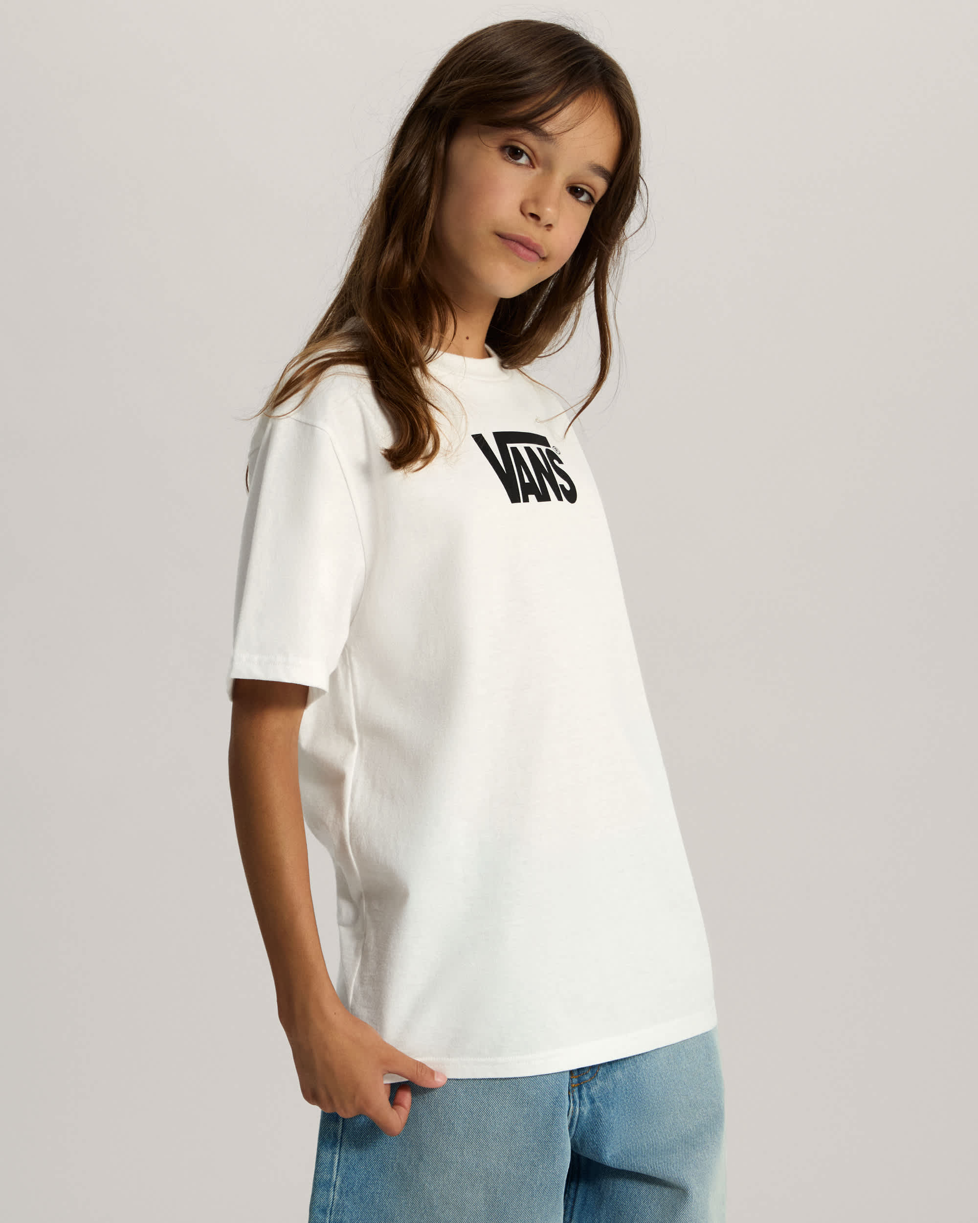 Maglietta Bambinoa Stretch Logo 814 anni VANS Bianco ALT5