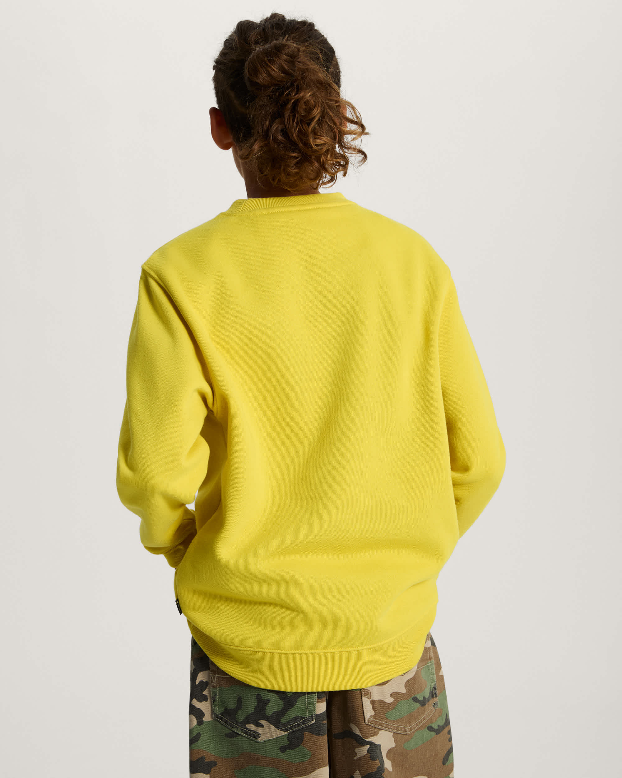 Sweat Stretch Logo Crew Enfant 814 ans VANS Jaune ALT3